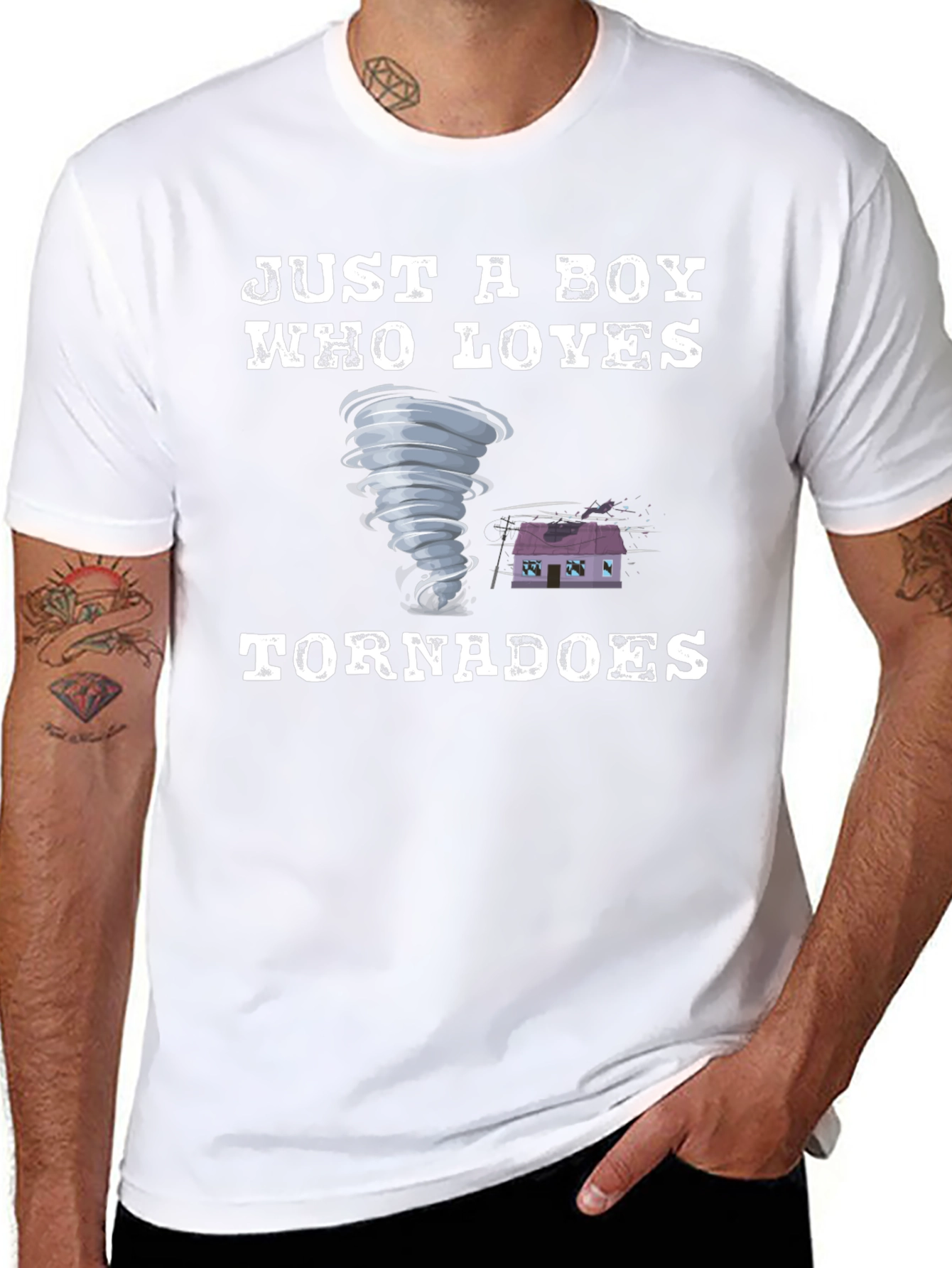 Just A Boy Who Loves Tornadoes T-Shirt