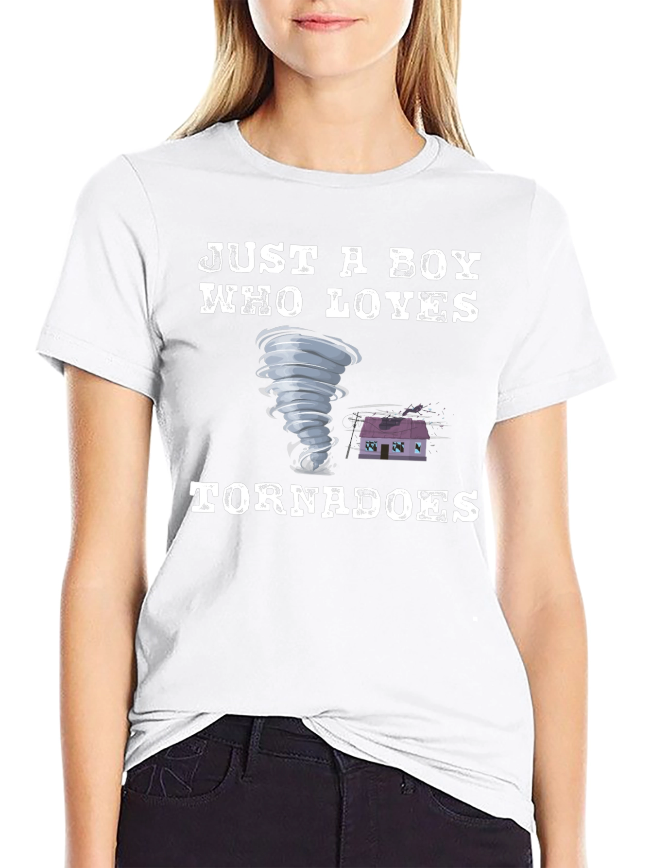Just A Boy Who Loves Tornadoes T-Shirt