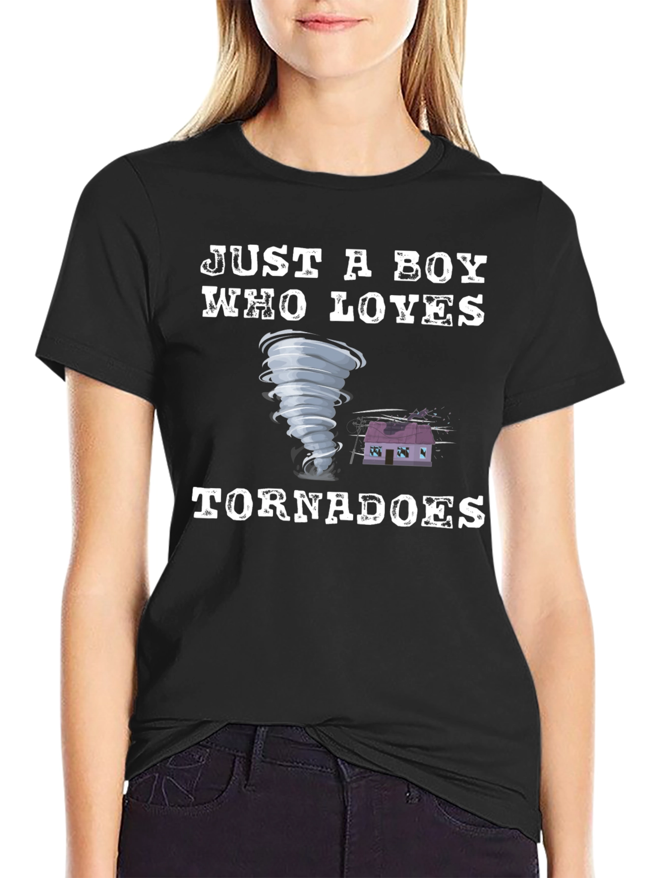 Just A Boy Who Loves Tornadoes T-Shirt