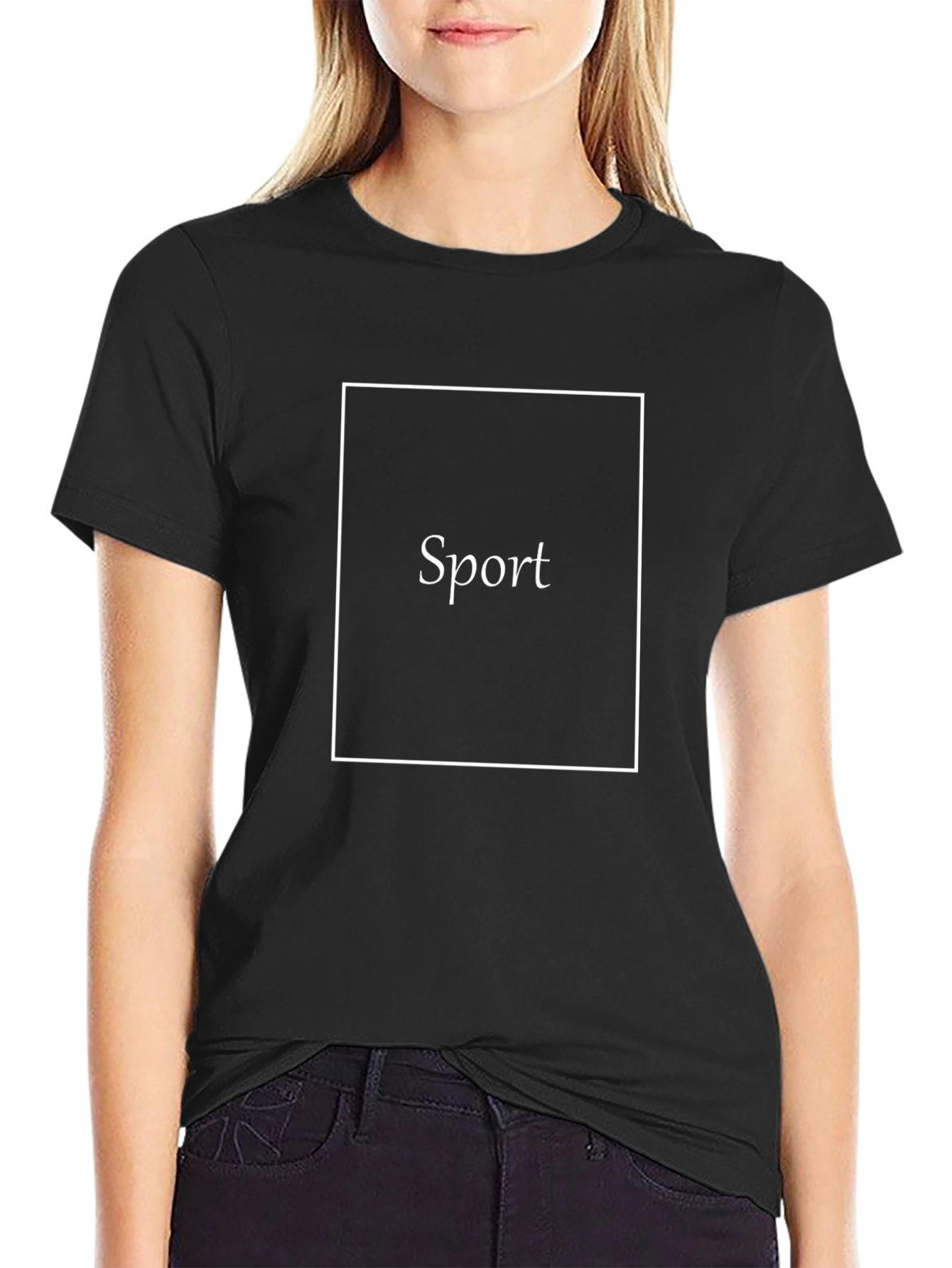 Mens Black Sport T-Shirt