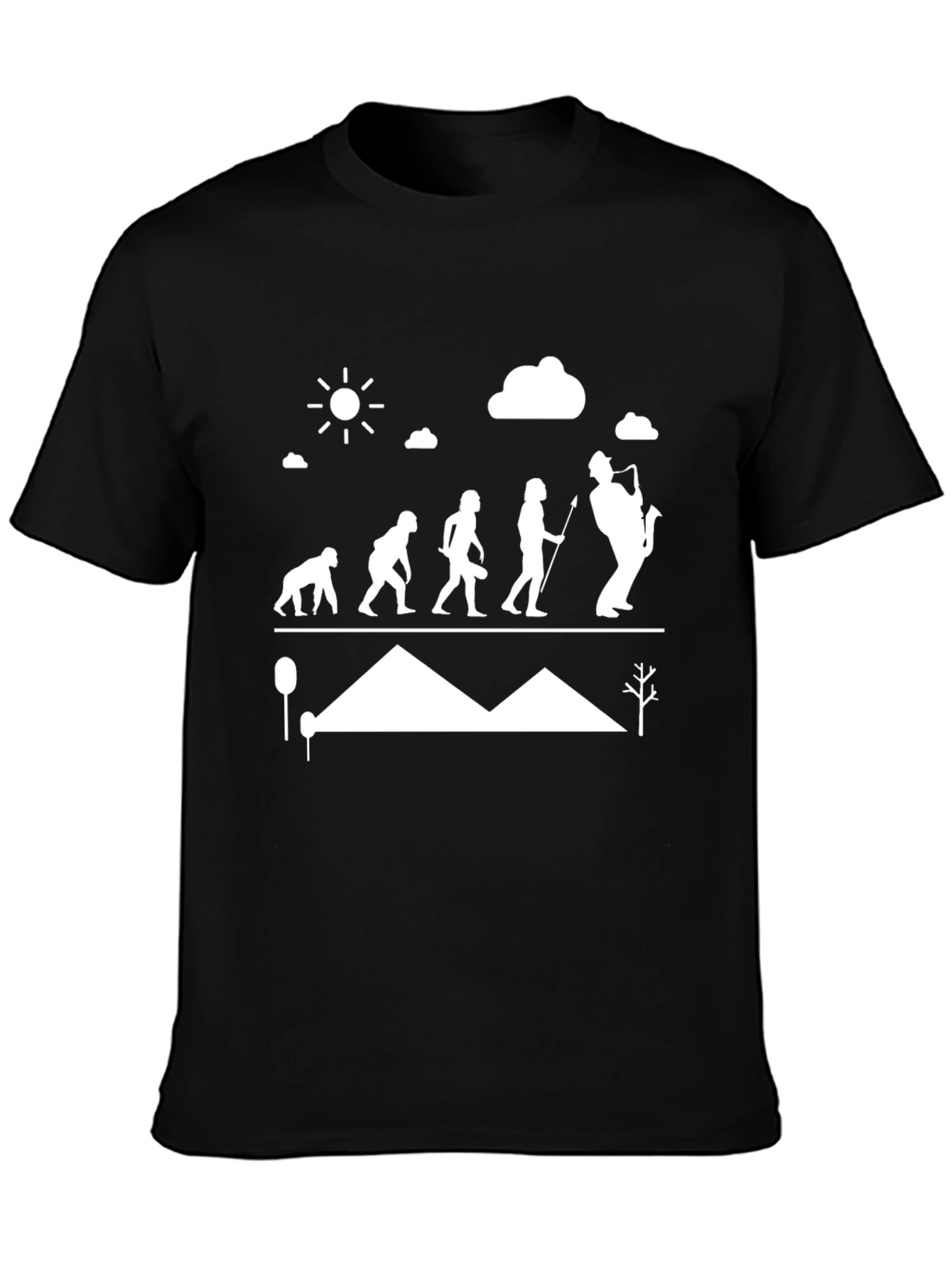 Evolution of Saxophone Player T-Shirt