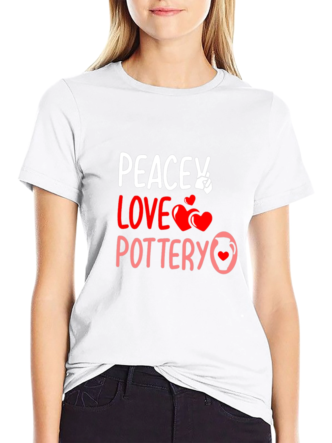 Peace Love Pottery T-Shirt Unique Design
