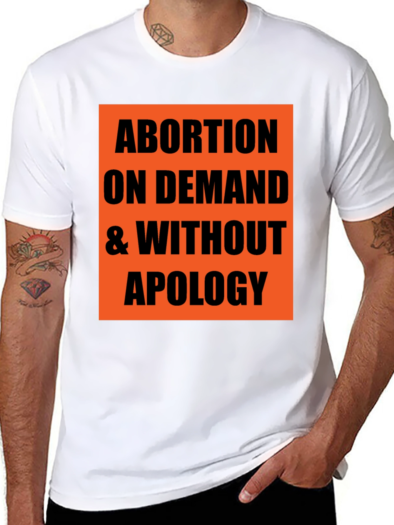 Abortion on Demand Tee - Pro-Choice Statement T-Shirt