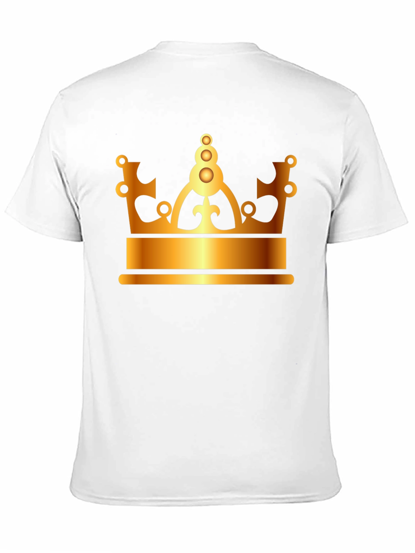Golden Crown Graphic Black T-Shirt