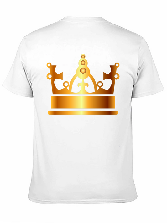 Golden Crown Graphic Black T-Shirt