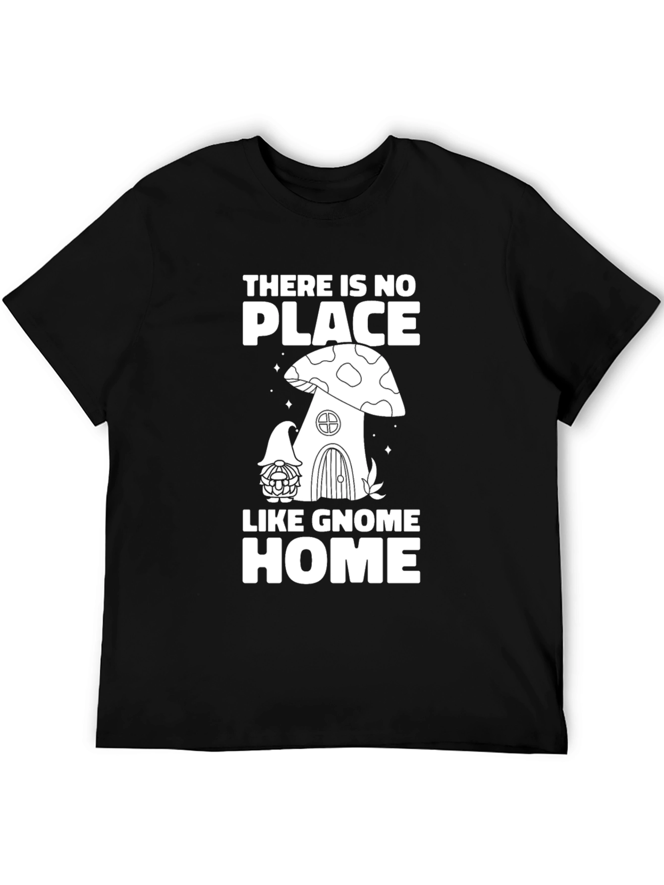 Gnome Home Black T-Shirt