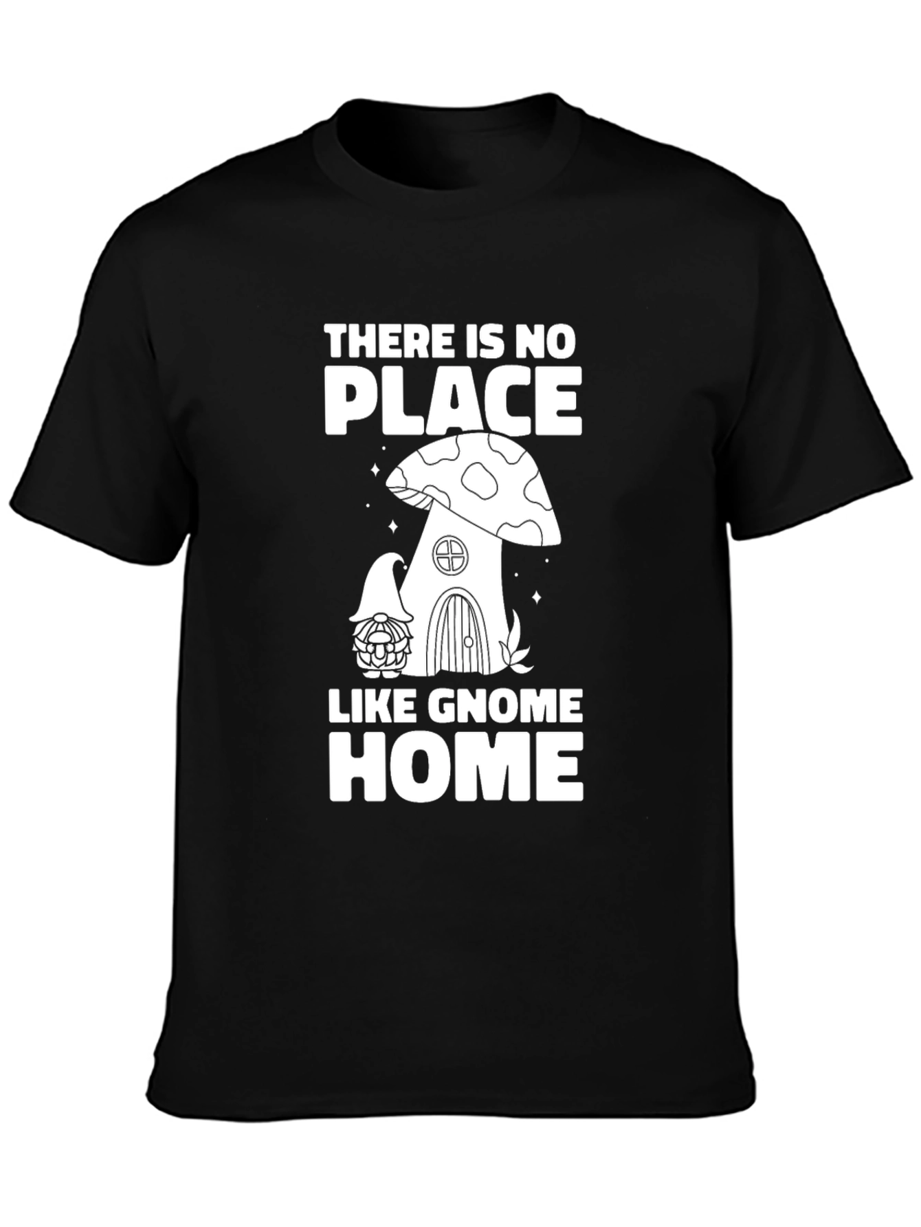 Gnome Home Black T-Shirt