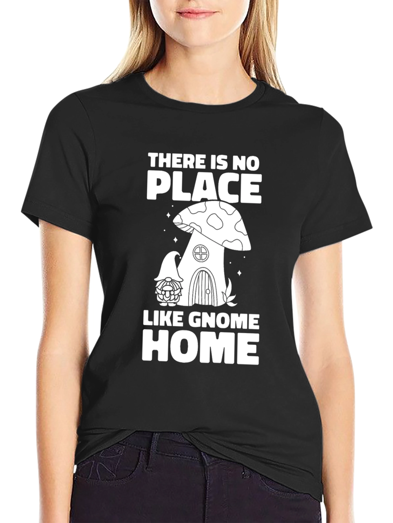 Gnome Home Black T-Shirt