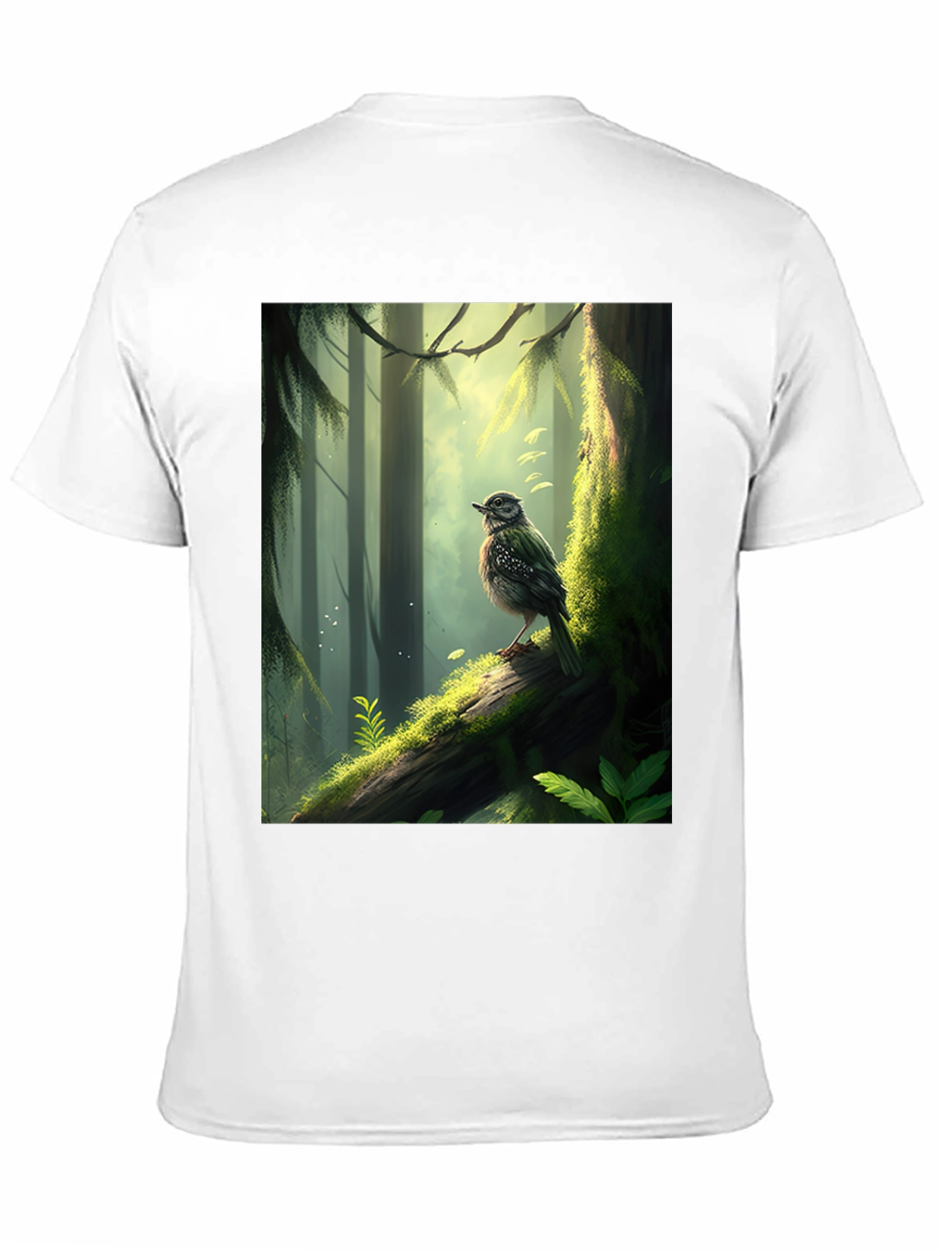 Forest Bird Graphic Tee - Nature Inspired T-Shirt