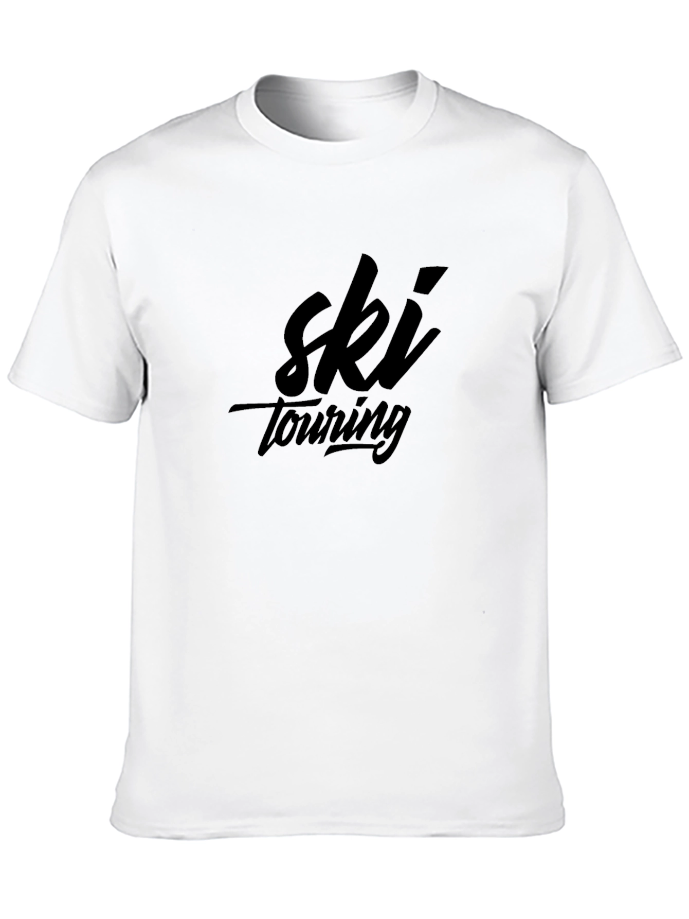 Ski Touring Black Graphic Tee