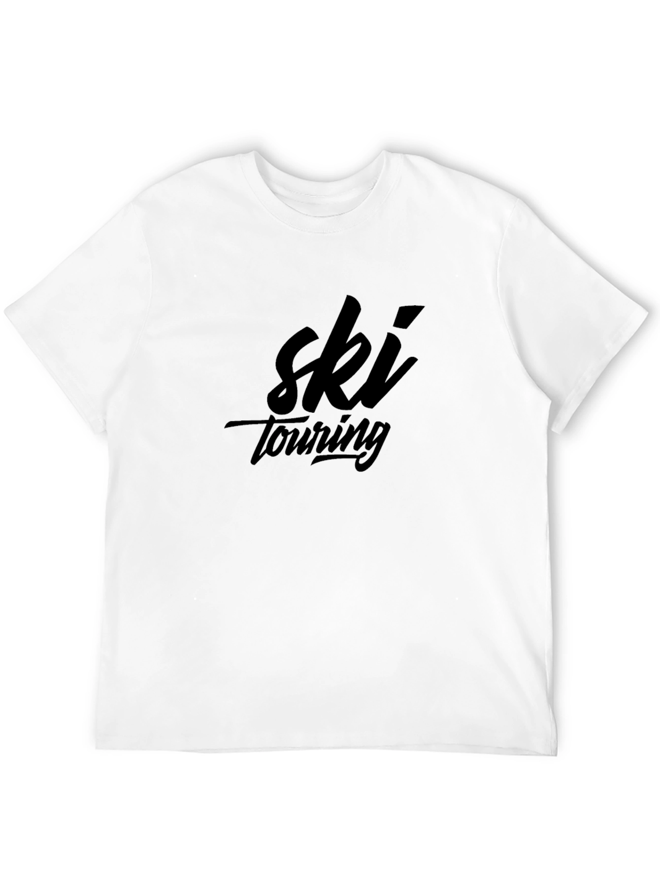 Ski Touring Black Graphic Tee