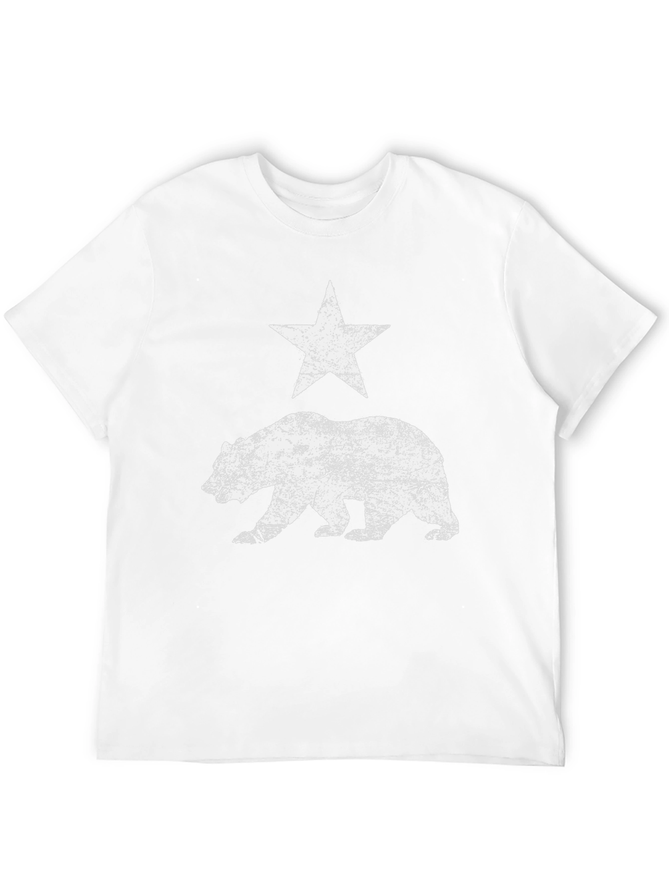 California Bear Flag T-Shirt - Distressed Graphic Tee