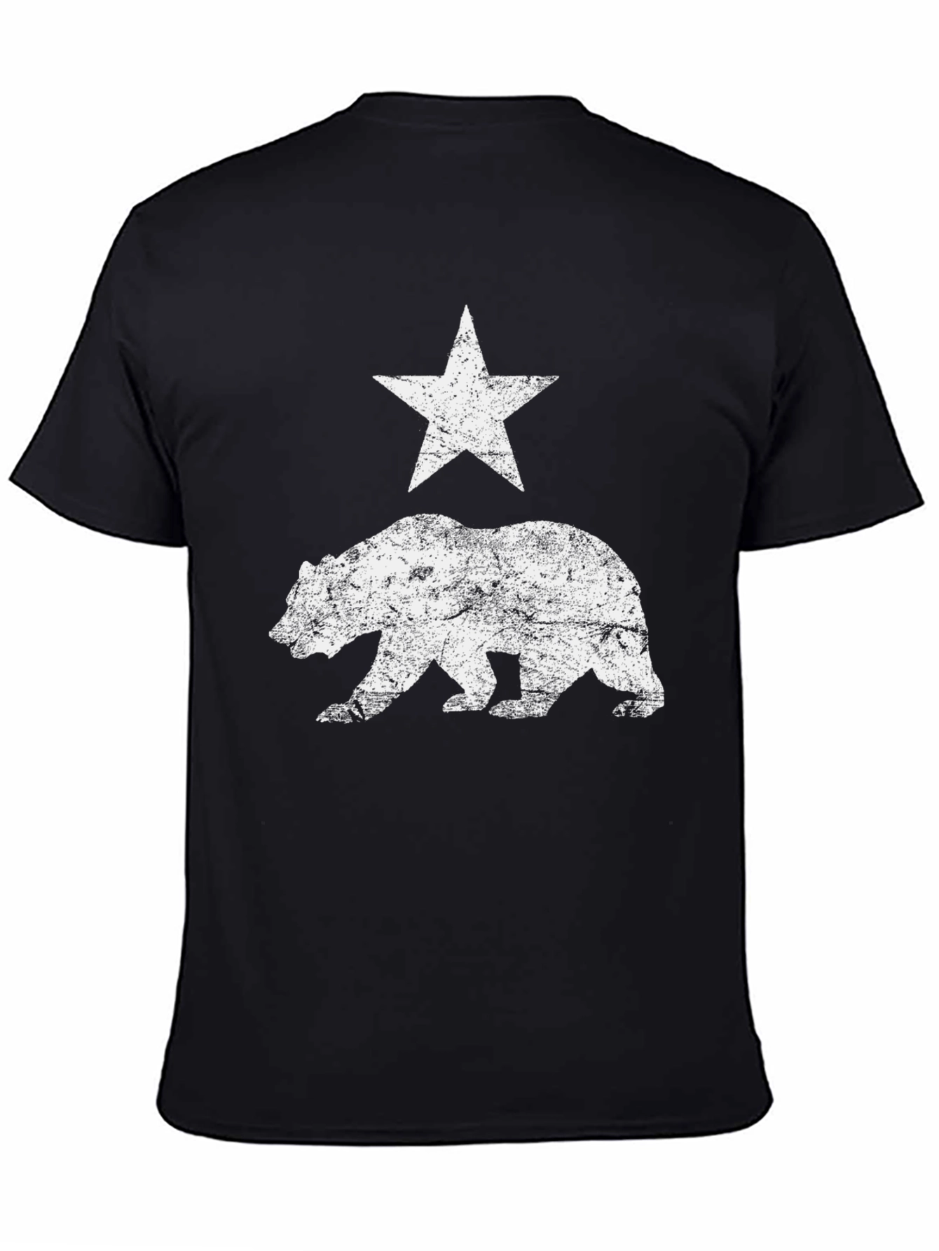 California Bear Flag T-Shirt - Distressed Graphic Tee