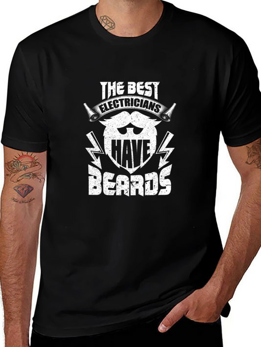 Electricians With Beards T-Shirt - Funny Gift