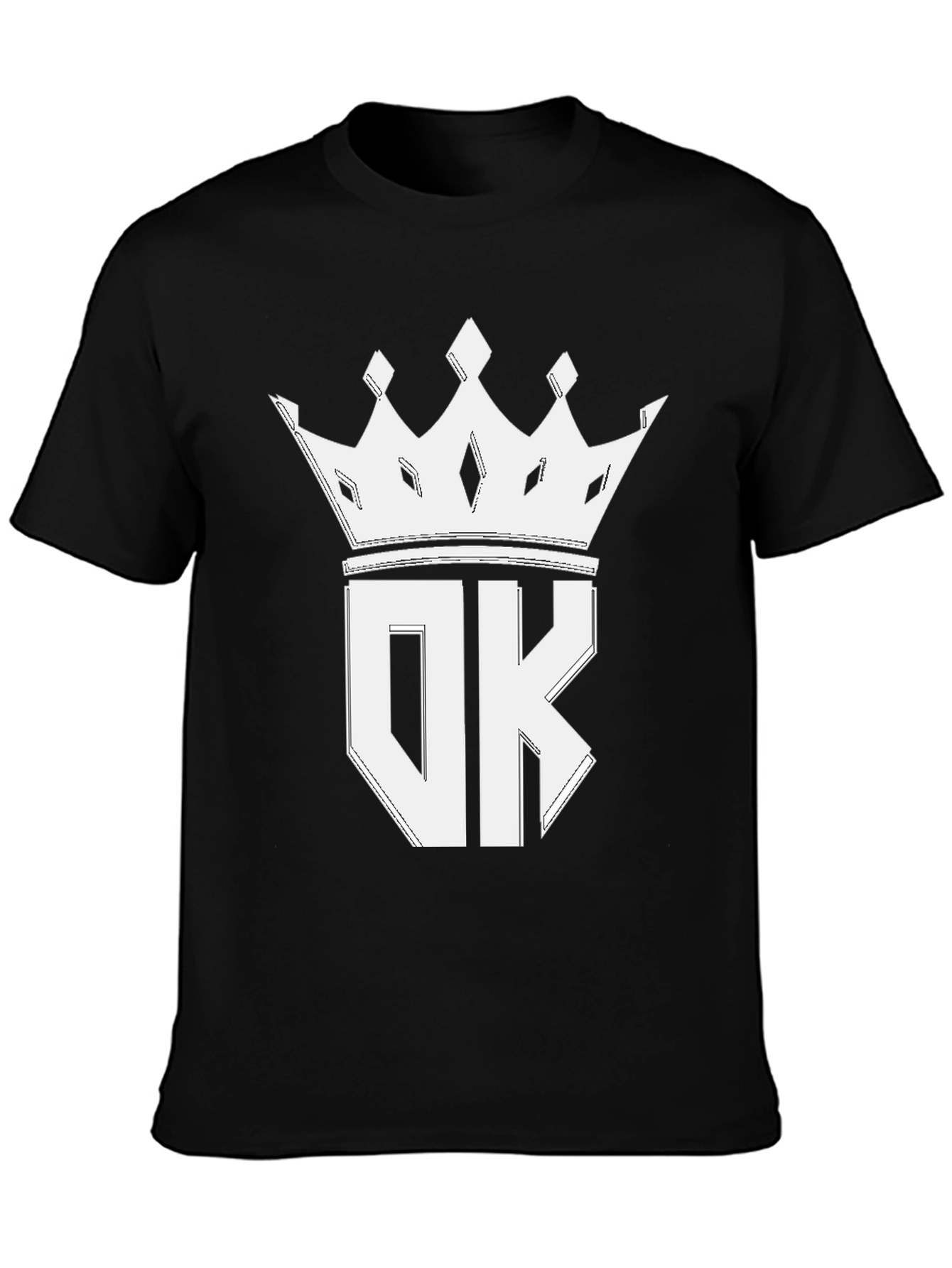 OK Crown Graphic Tee - Stylish Black T-Shirt