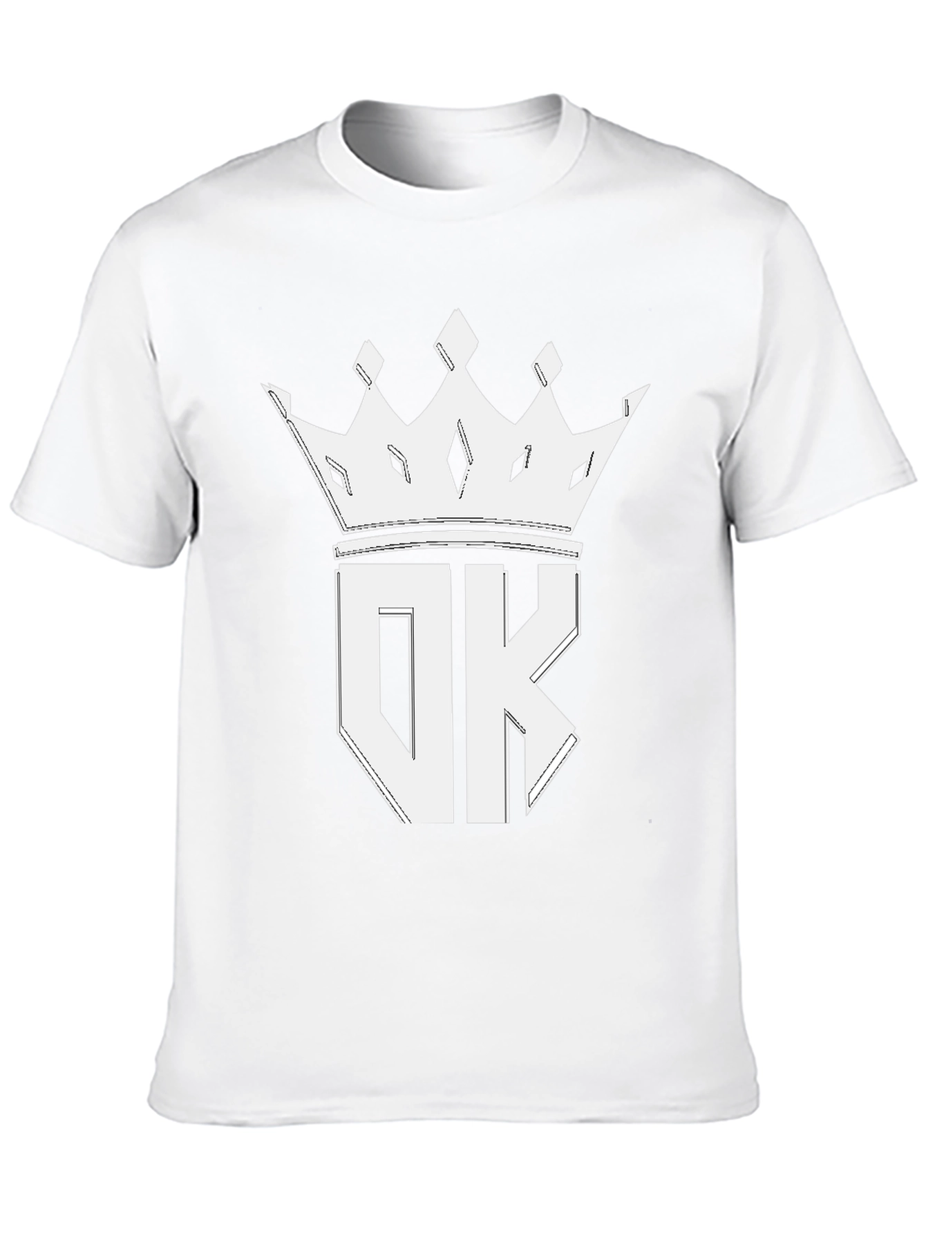 OK Crown Graphic Tee - Stylish Black T-Shirt