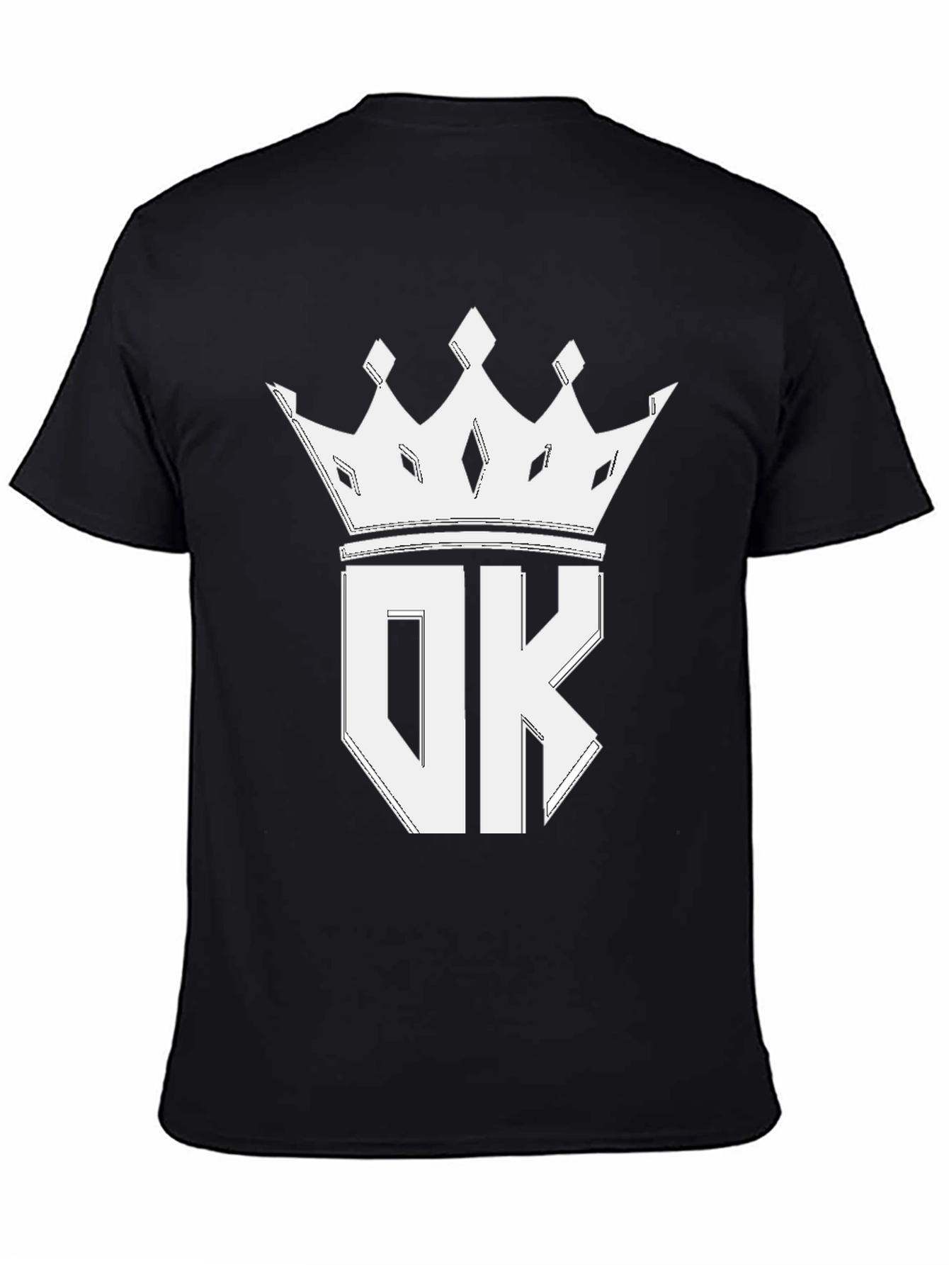 OK Crown Graphic Tee - Stylish Black T-Shirt