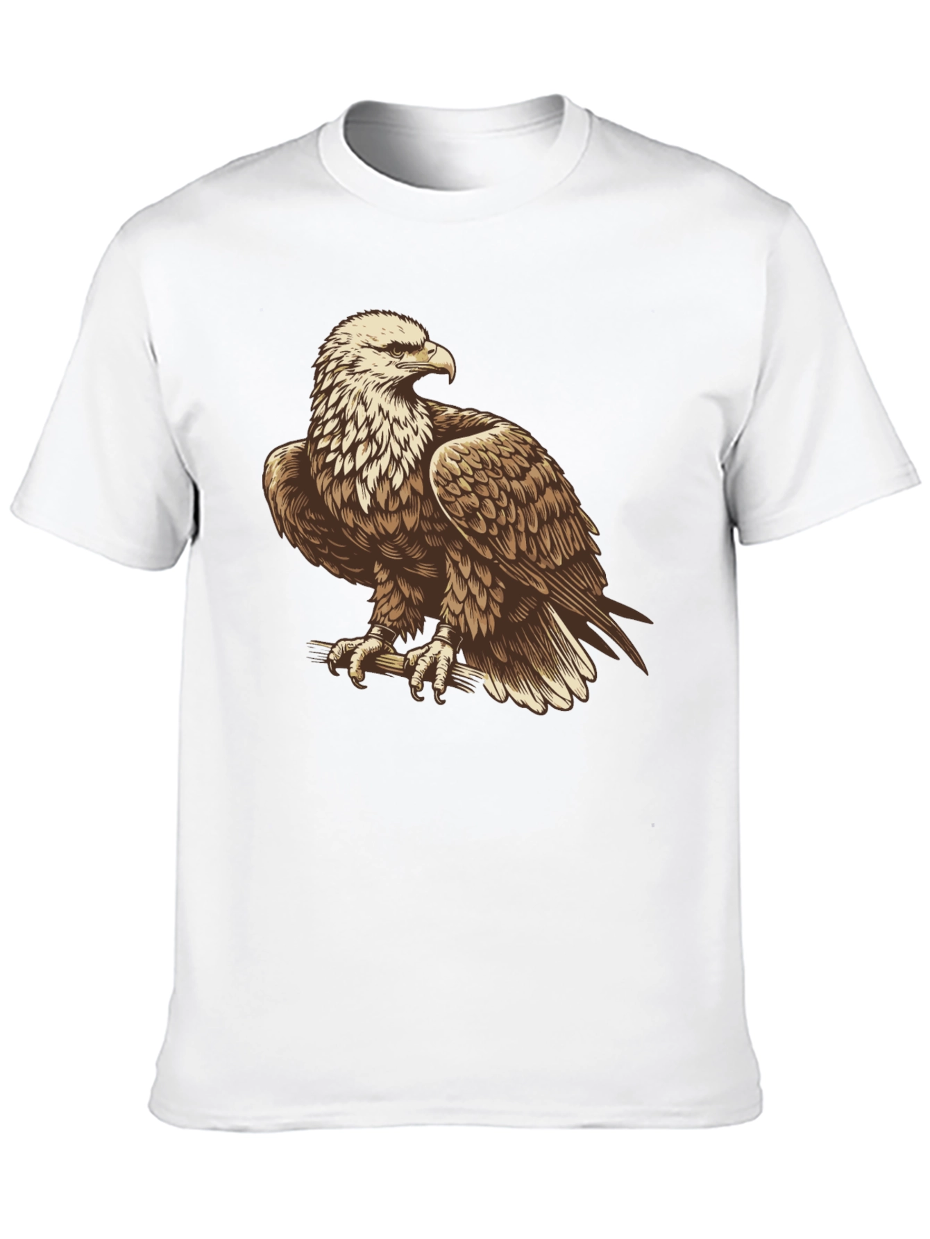 Eagle Graphic Print Black T-Shirt