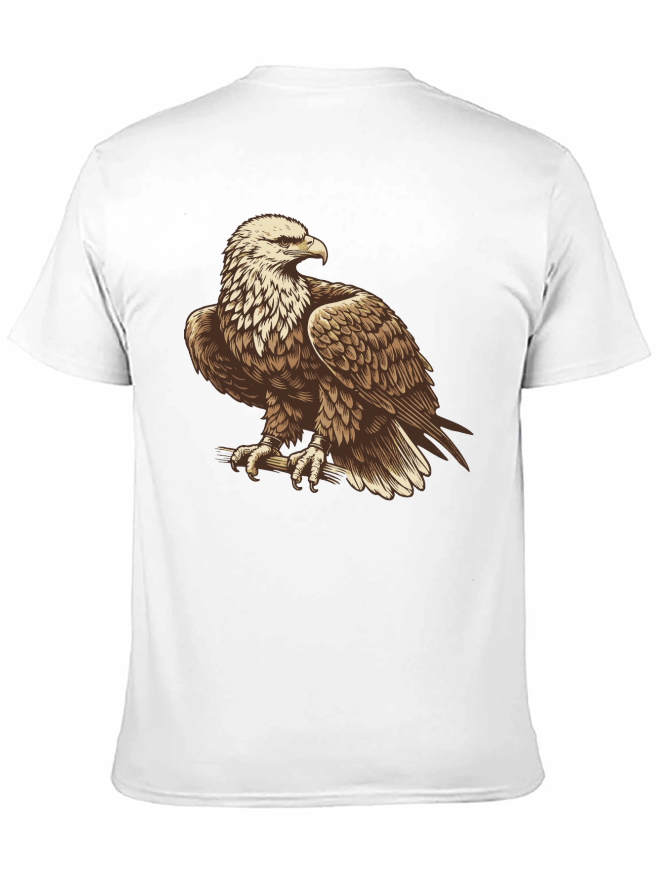 Eagle Graphic Print Black T-Shirt
