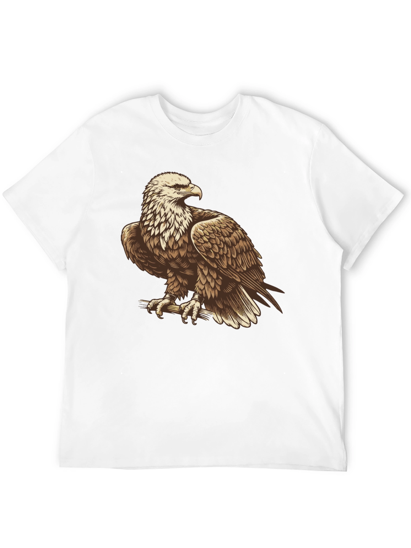 Eagle Graphic Print Black T-Shirt