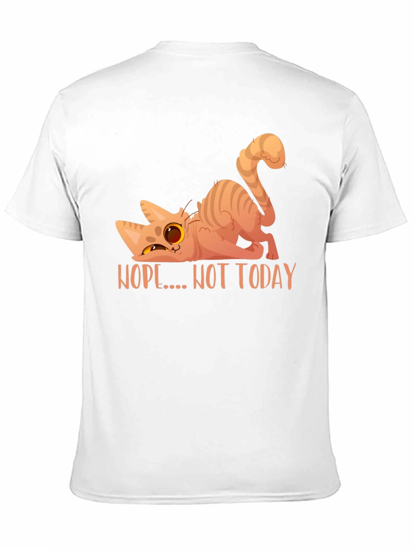 Nope Not Today Cat Graphic T-Shirt