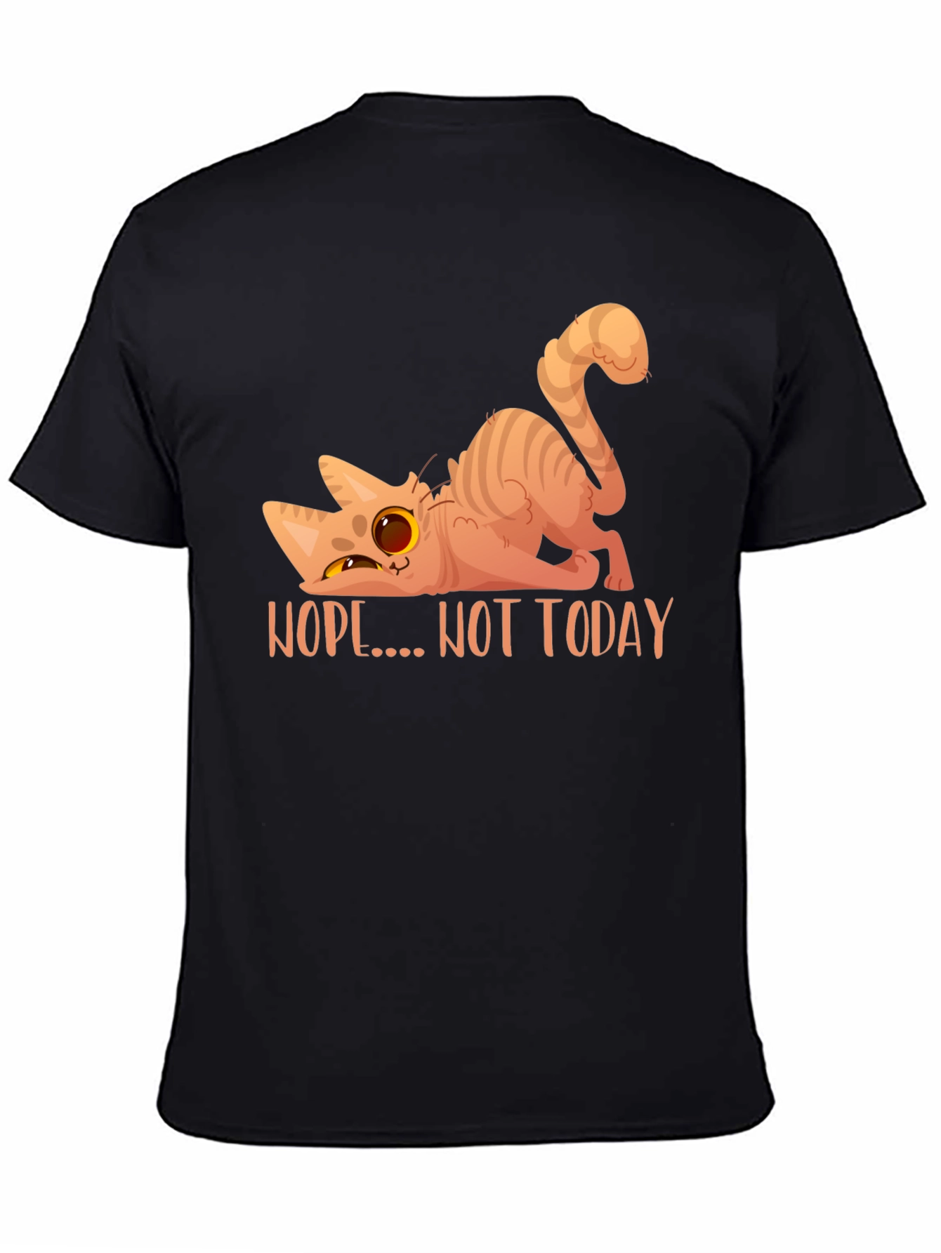 Nope Not Today Cat Graphic T-Shirt