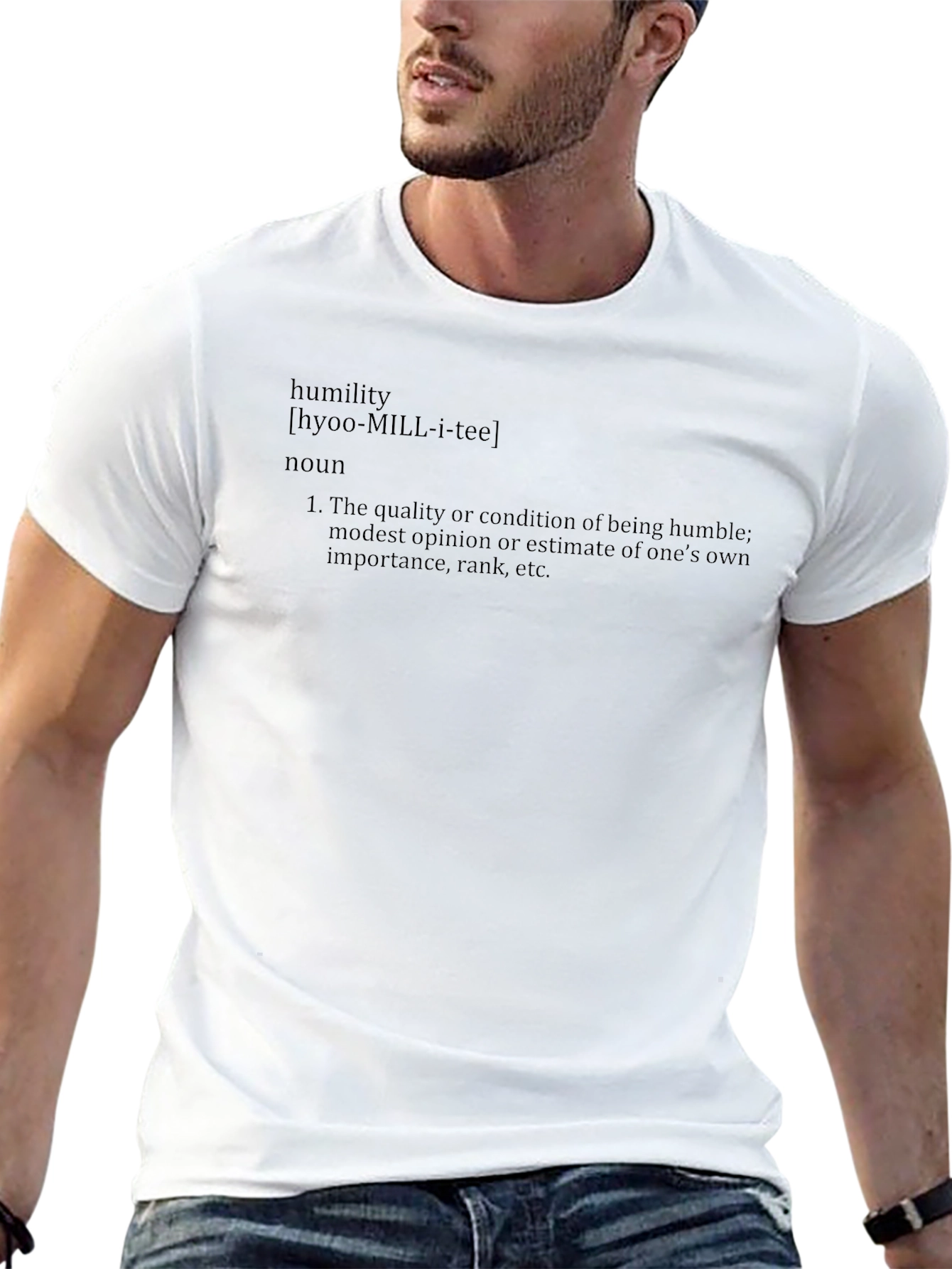 Humility Definition Black T-Shirt