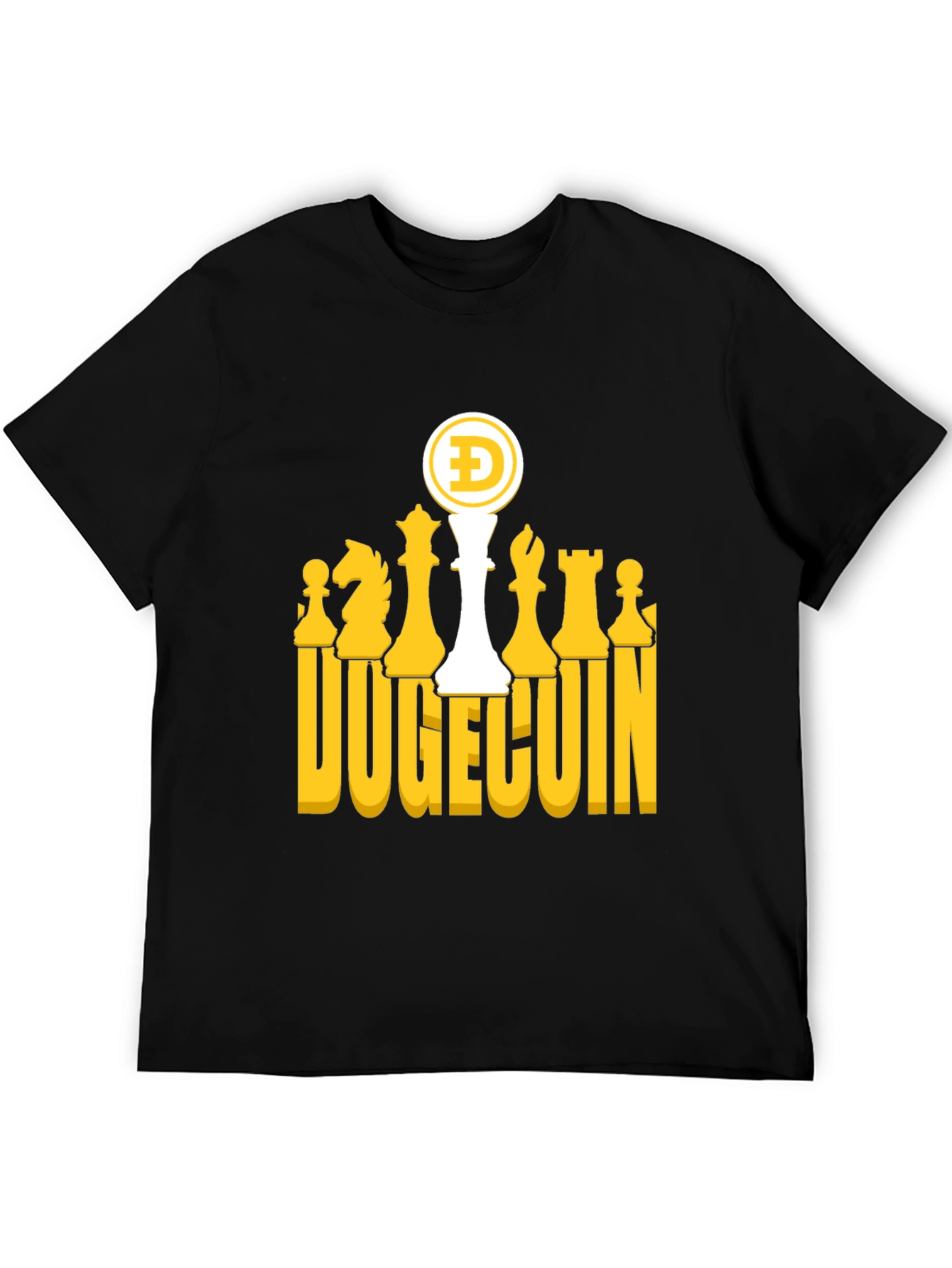 DogeChess Black T-Shirt - Crypto Tee