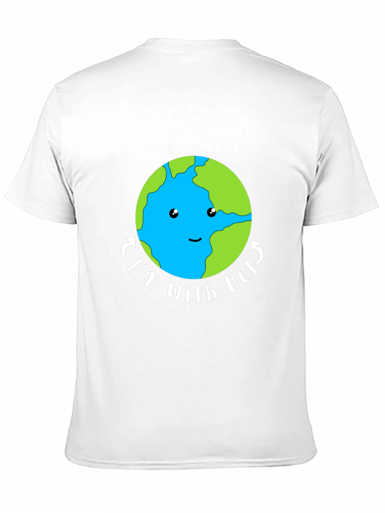 Im With Her Earth Graphic Tee - Black Unisex