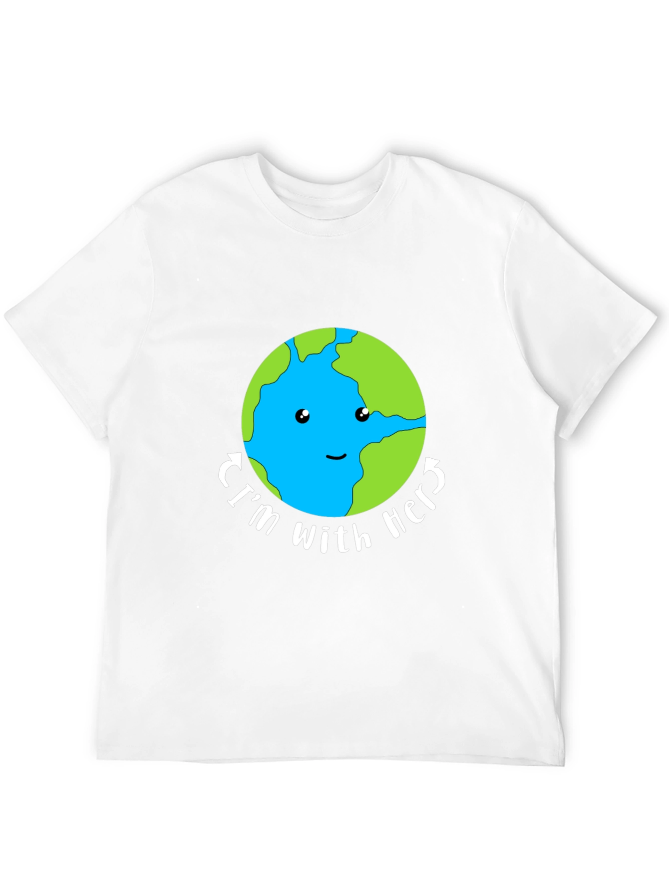 Im With Her Earth Graphic Tee - Black Unisex