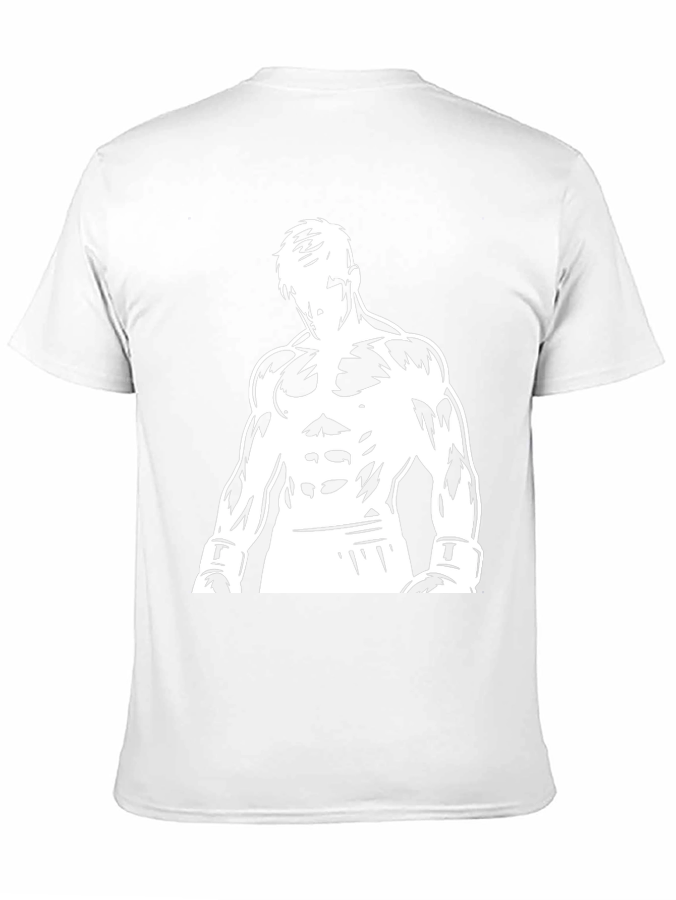 Black Graphic Tee: Boxer Silhouette Design