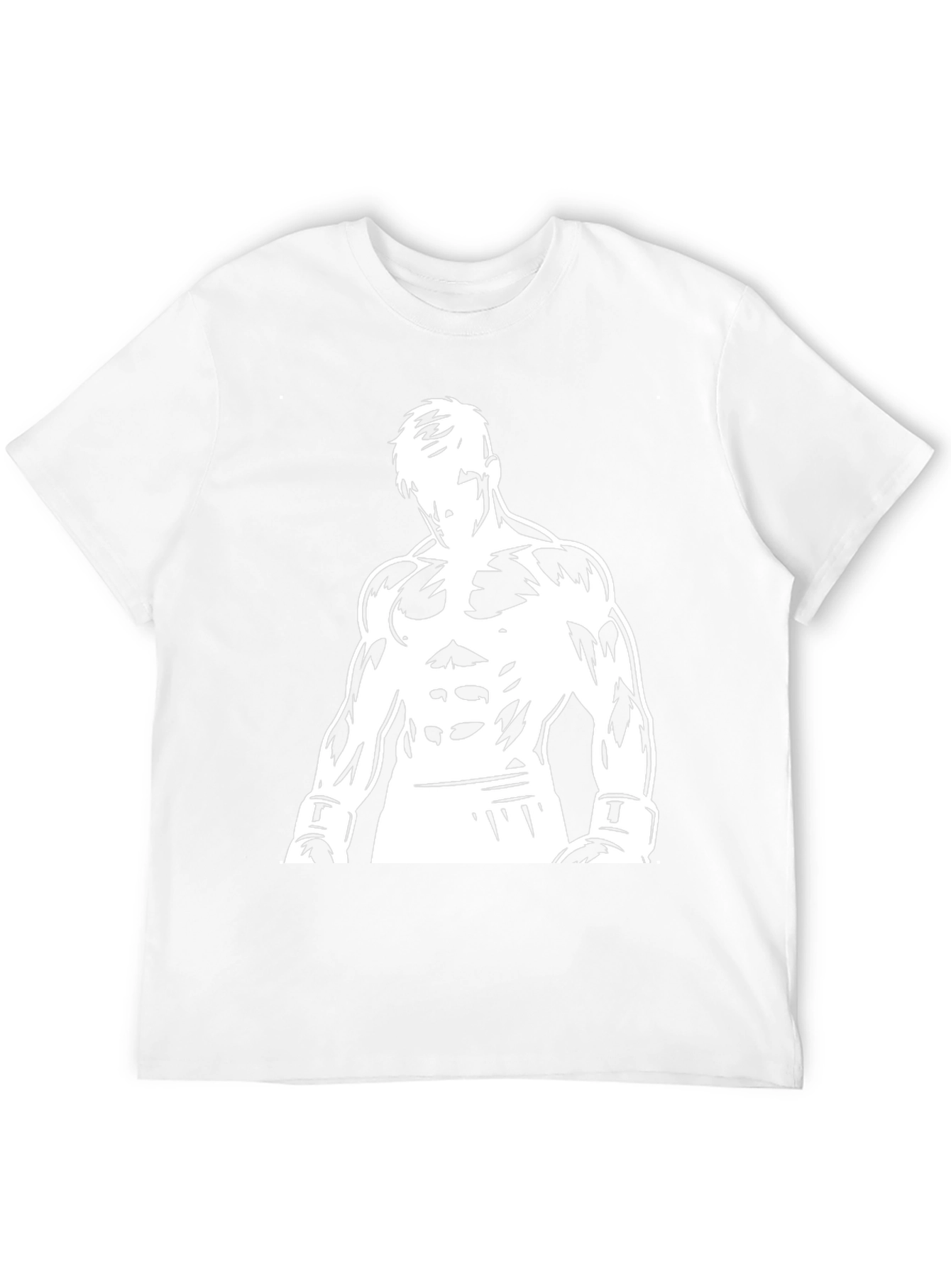 Black Graphic Tee: Boxer Silhouette Design