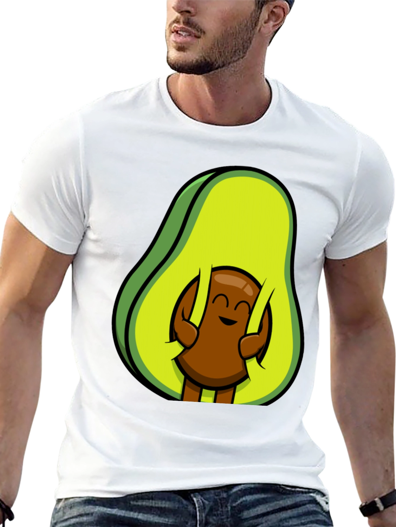 Funny Avocado Hugging Seed T-Shirt