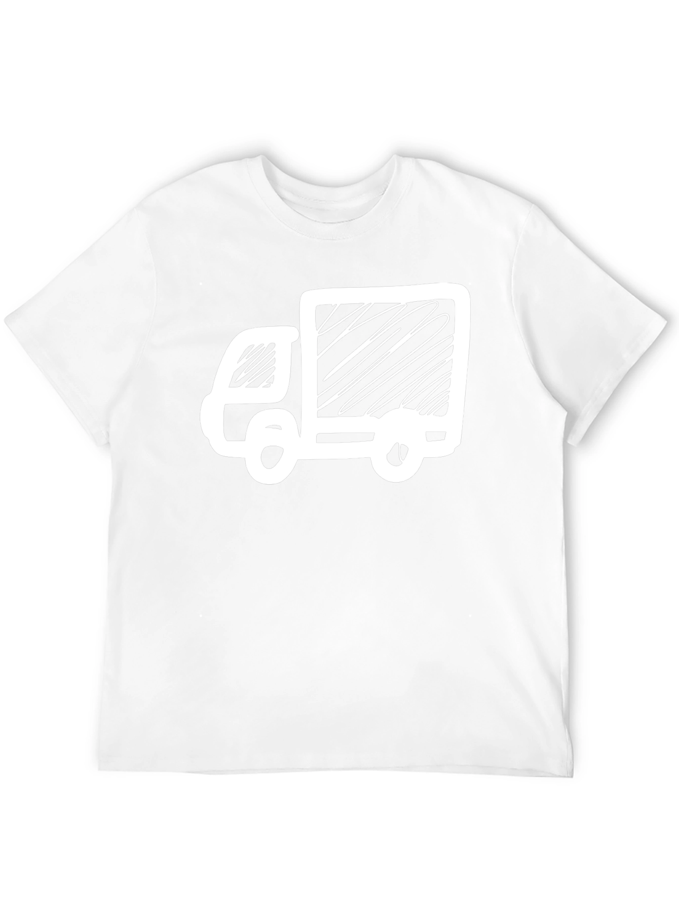 Delivery Truck Graphic T-Shirt - Black Cotton Tee