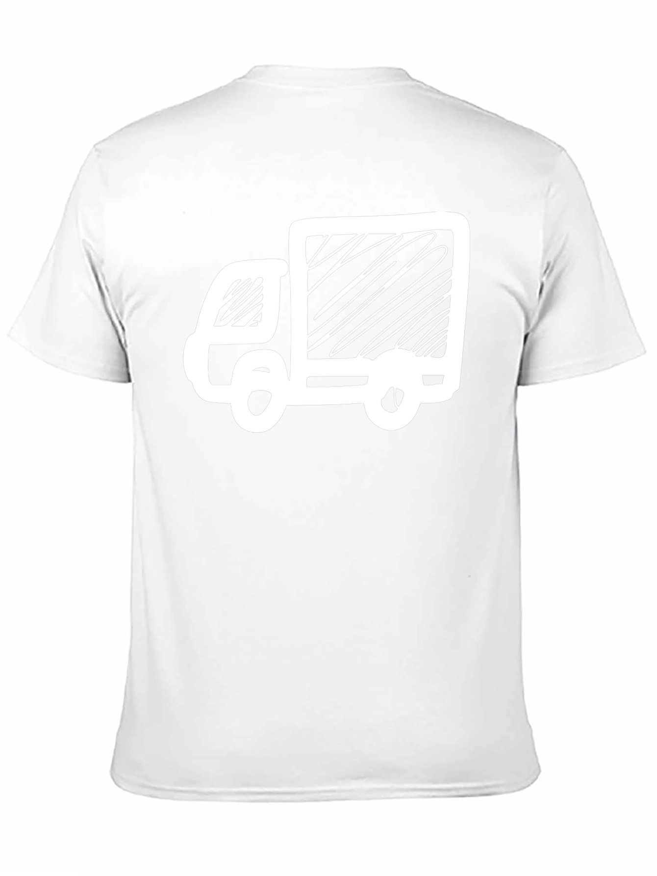 Delivery Truck Graphic T-Shirt - Black Cotton Tee