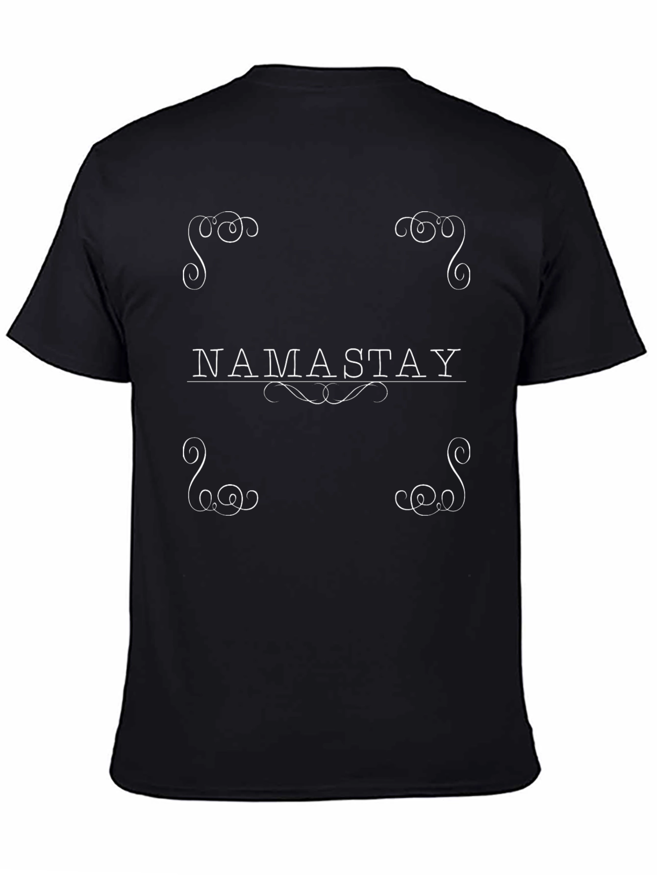 Namastay Black Graphic Tee - Zen Vibes
