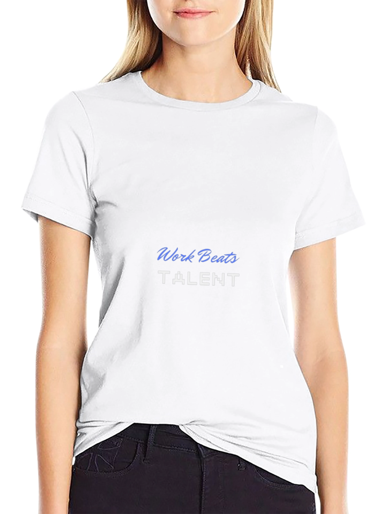 Work Beats Talent Graphic Tee - Black