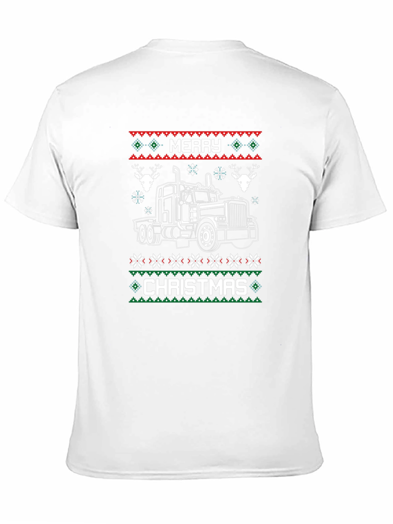 Merry Christmas Trucker T-Shirt Holiday Tee