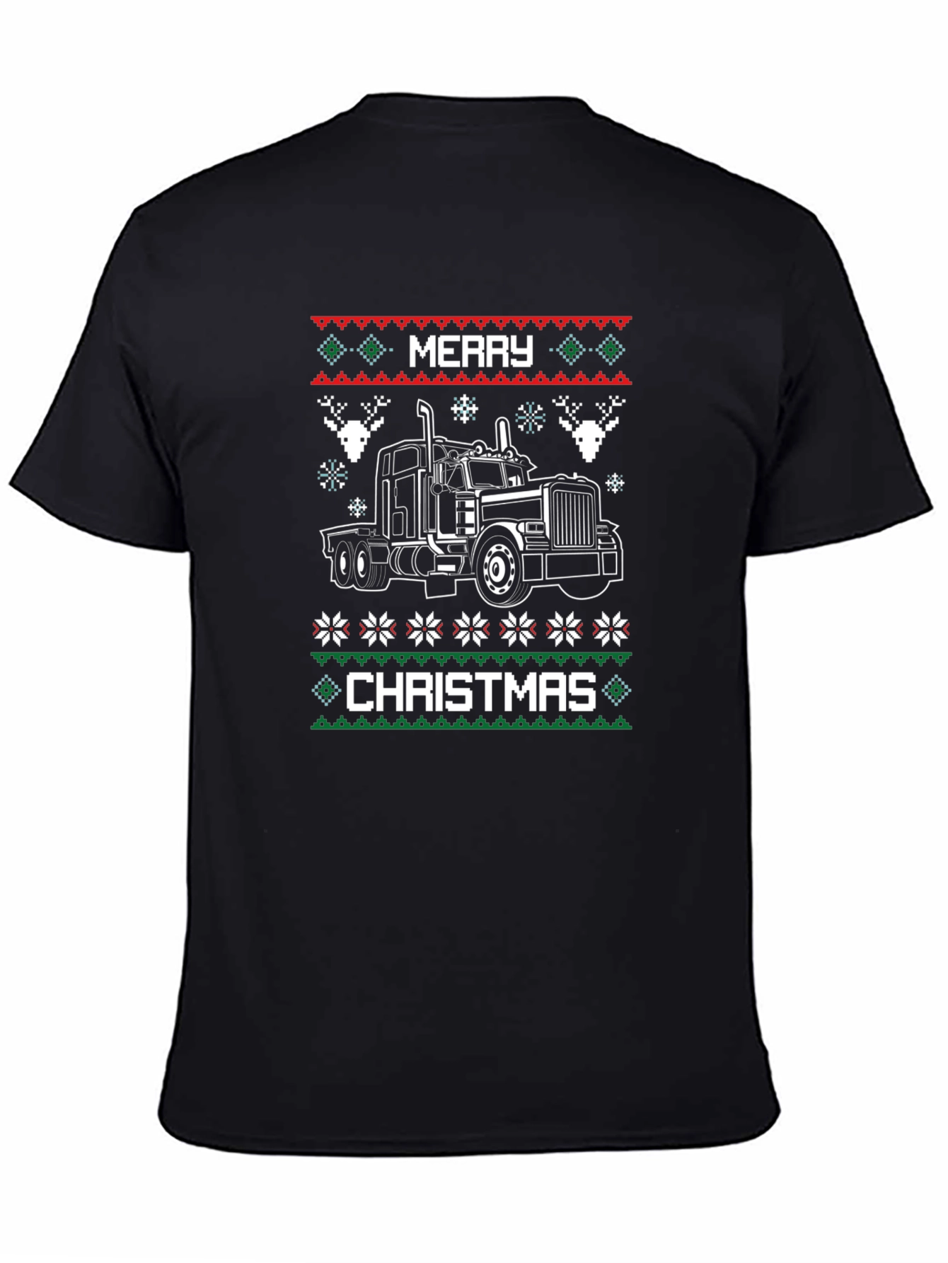 Merry Christmas Trucker T-Shirt Holiday Tee
