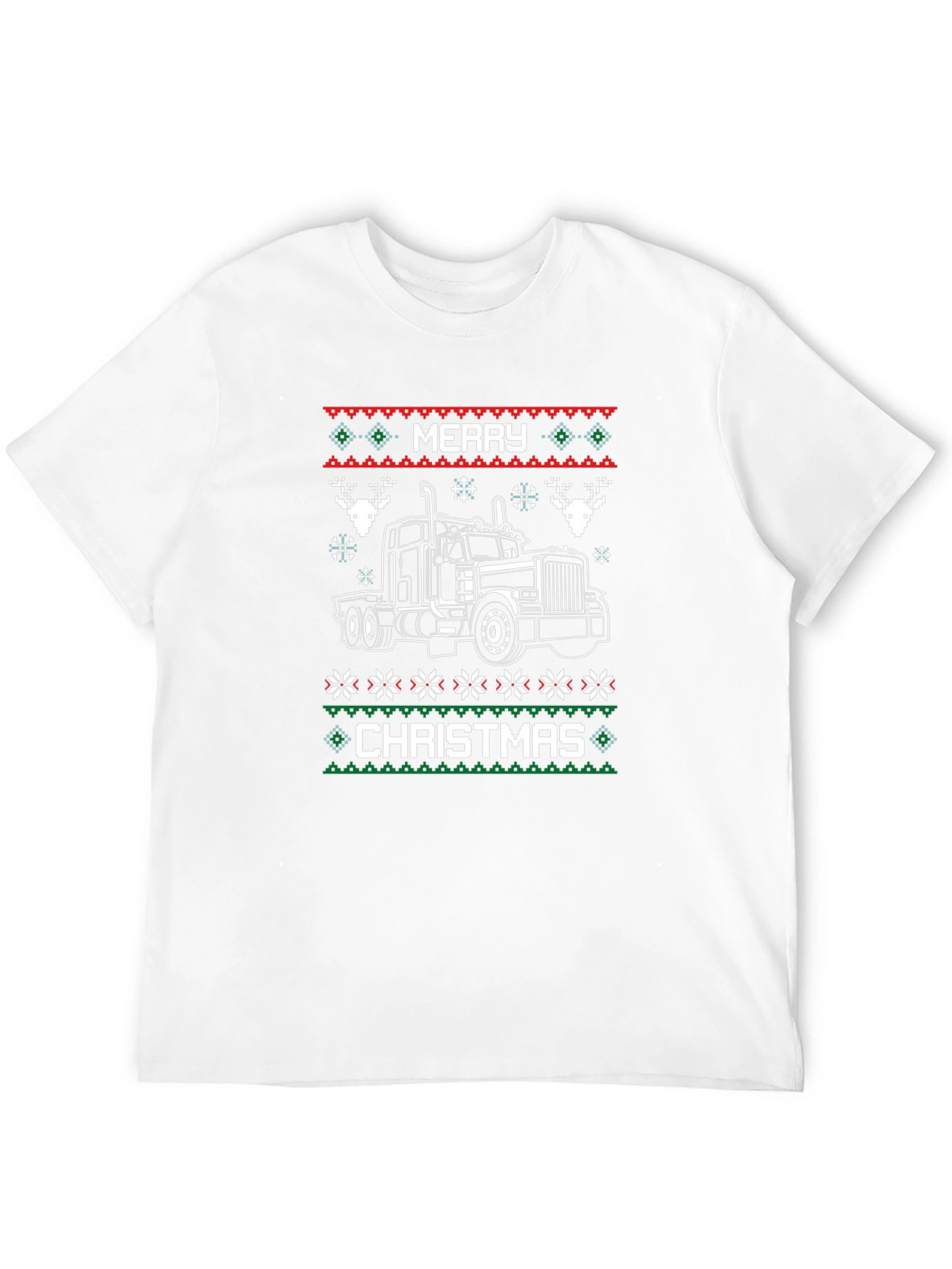Merry Christmas Trucker T-Shirt Holiday Tee
