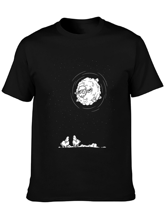 Counting Sheep Black T-Shirt