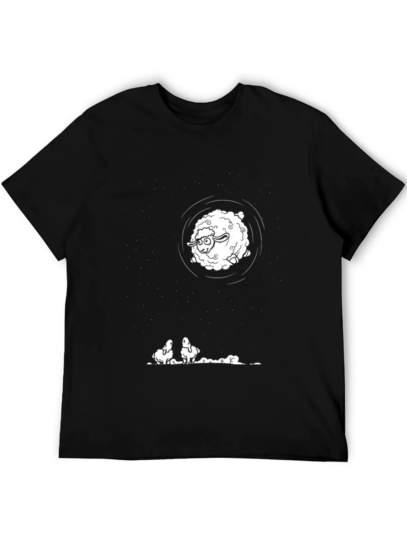 Counting Sheep Black T-Shirt