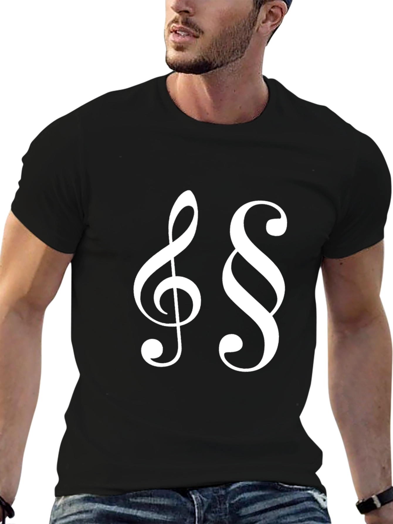 Musical Law T-Shirt: Treble Clef and Paragraph Symbols