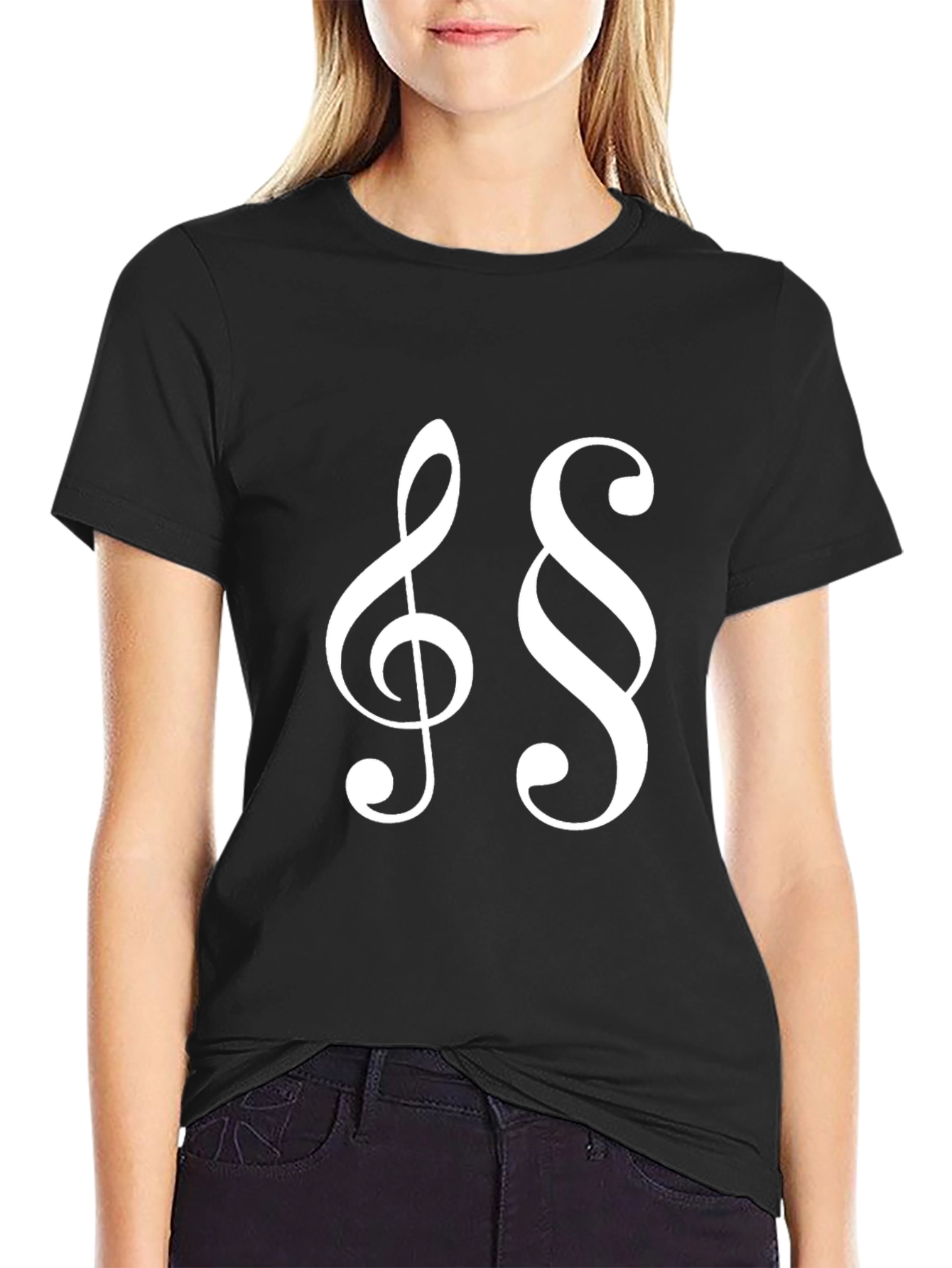 Musical Law T-Shirt: Treble Clef and Paragraph Symbols