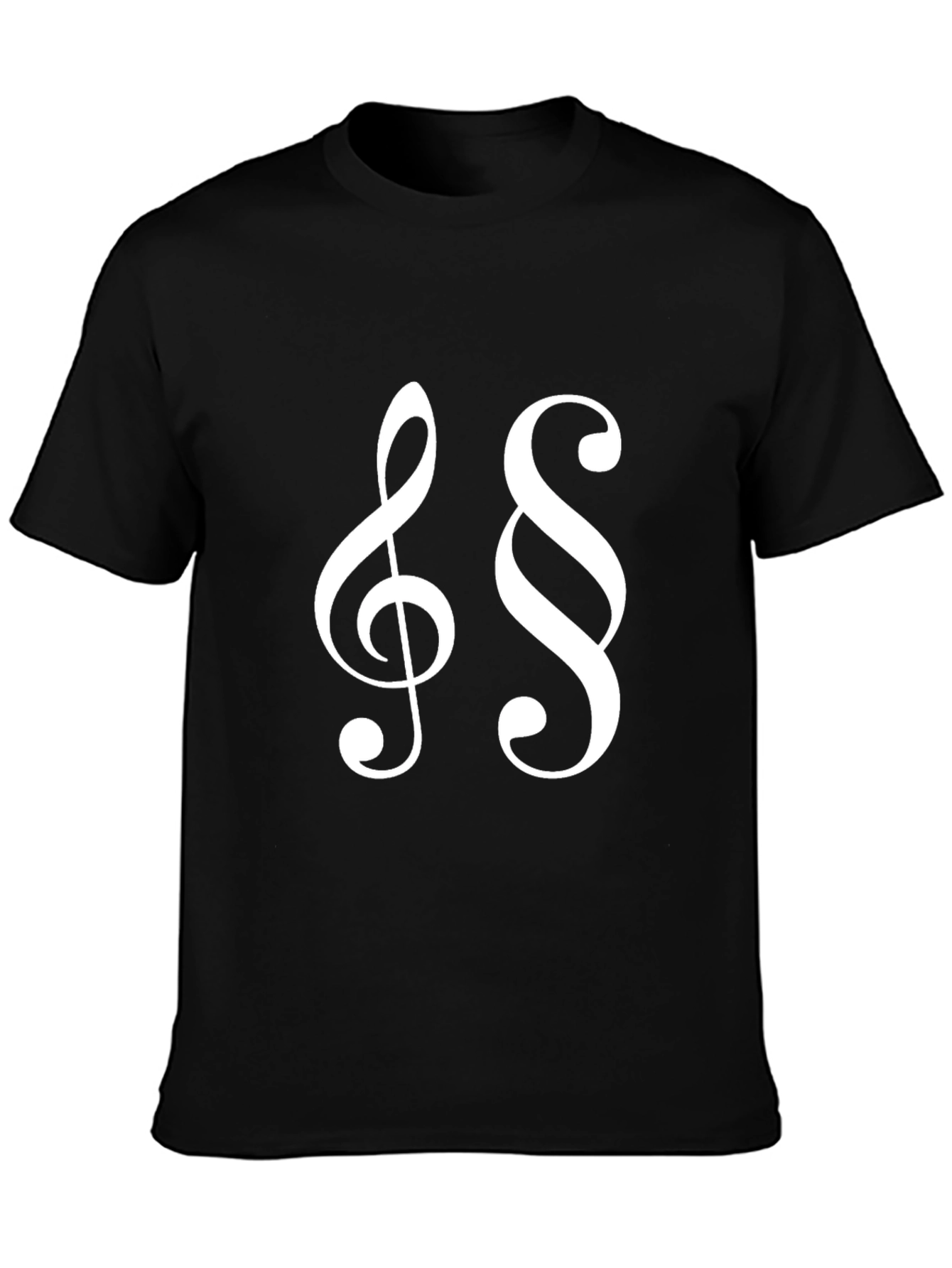Musical Law T-Shirt: Treble Clef and Paragraph Symbols