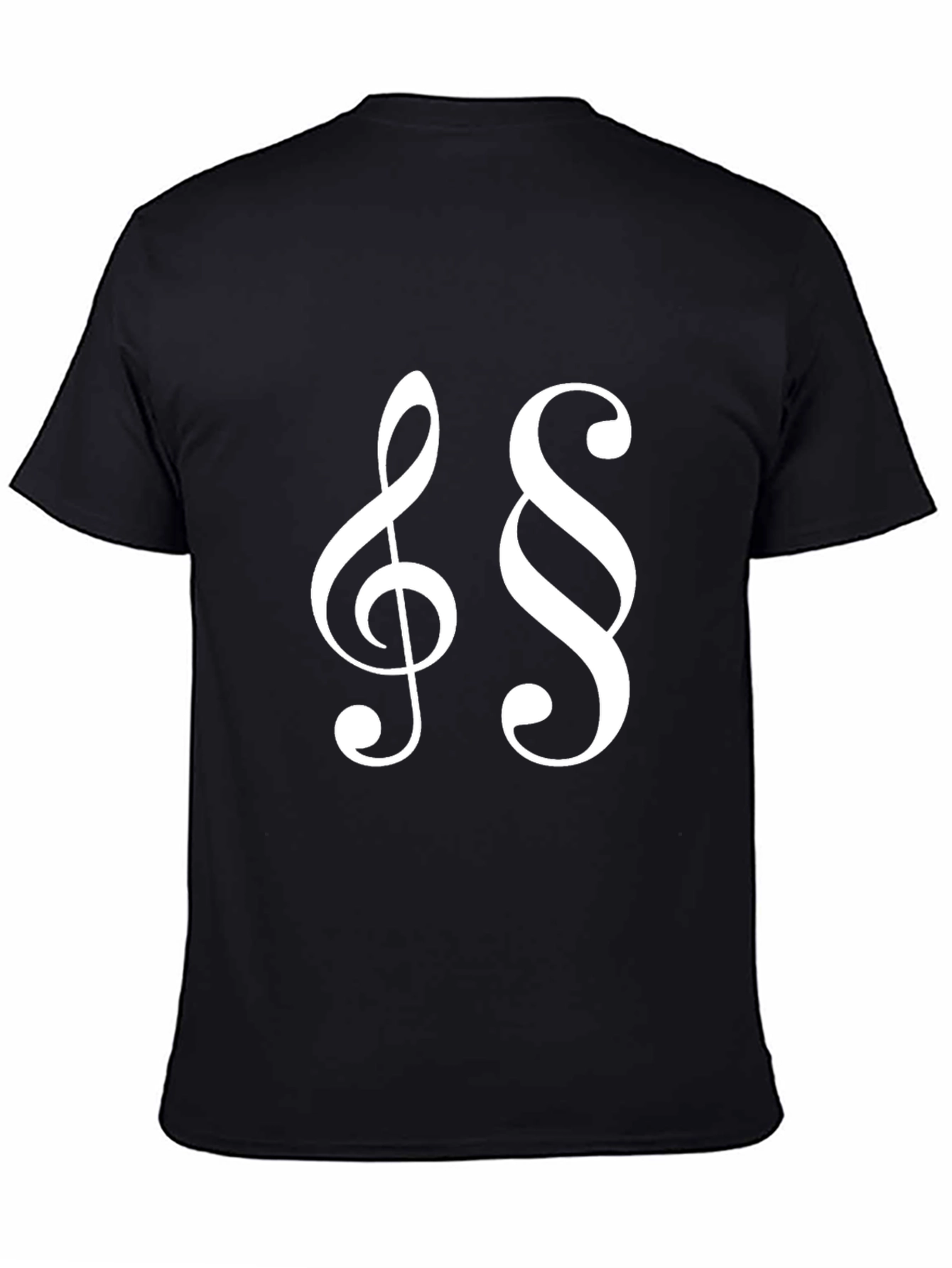 Musical Law T-Shirt: Treble Clef and Paragraph Symbols