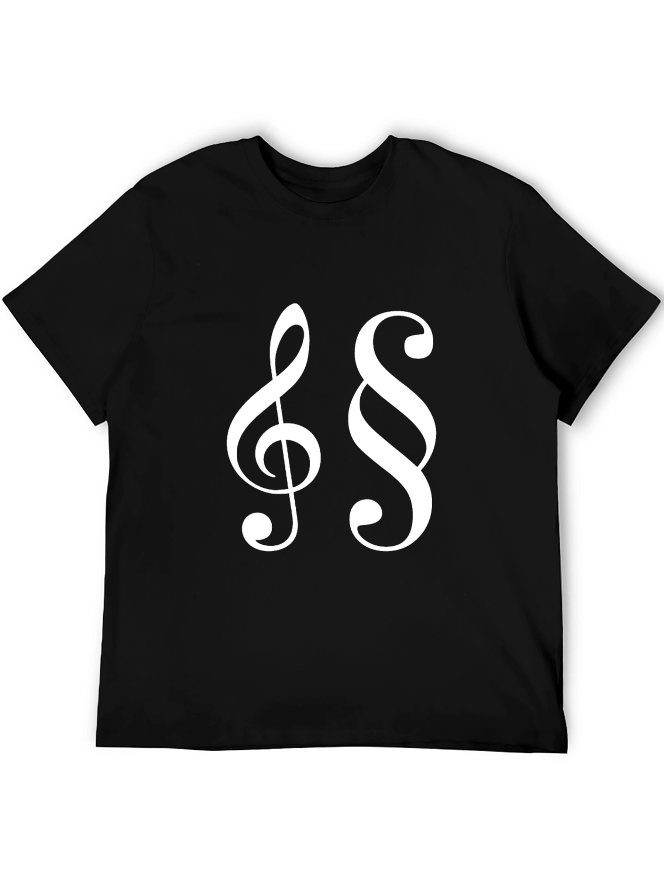 Musical Law T-Shirt: Treble Clef and Paragraph Symbols