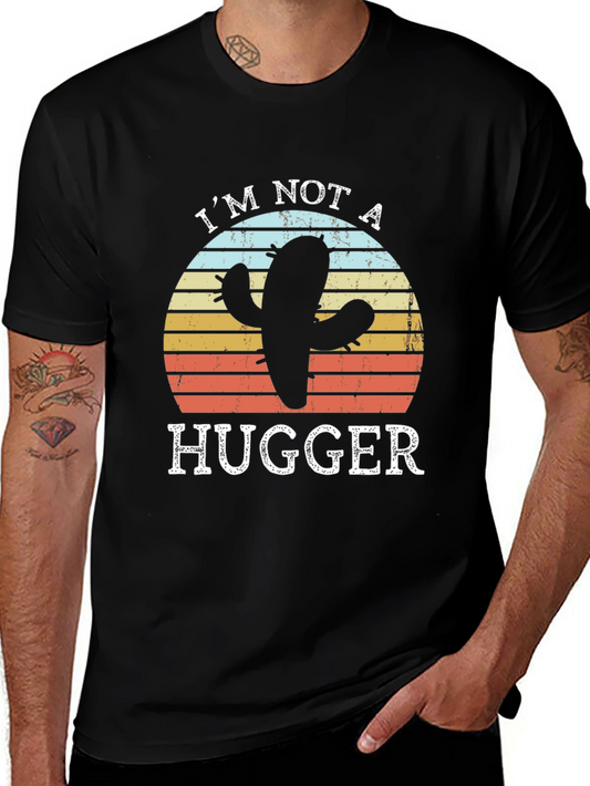 Im Not A Hugger Cactus Graphic T-Shirt