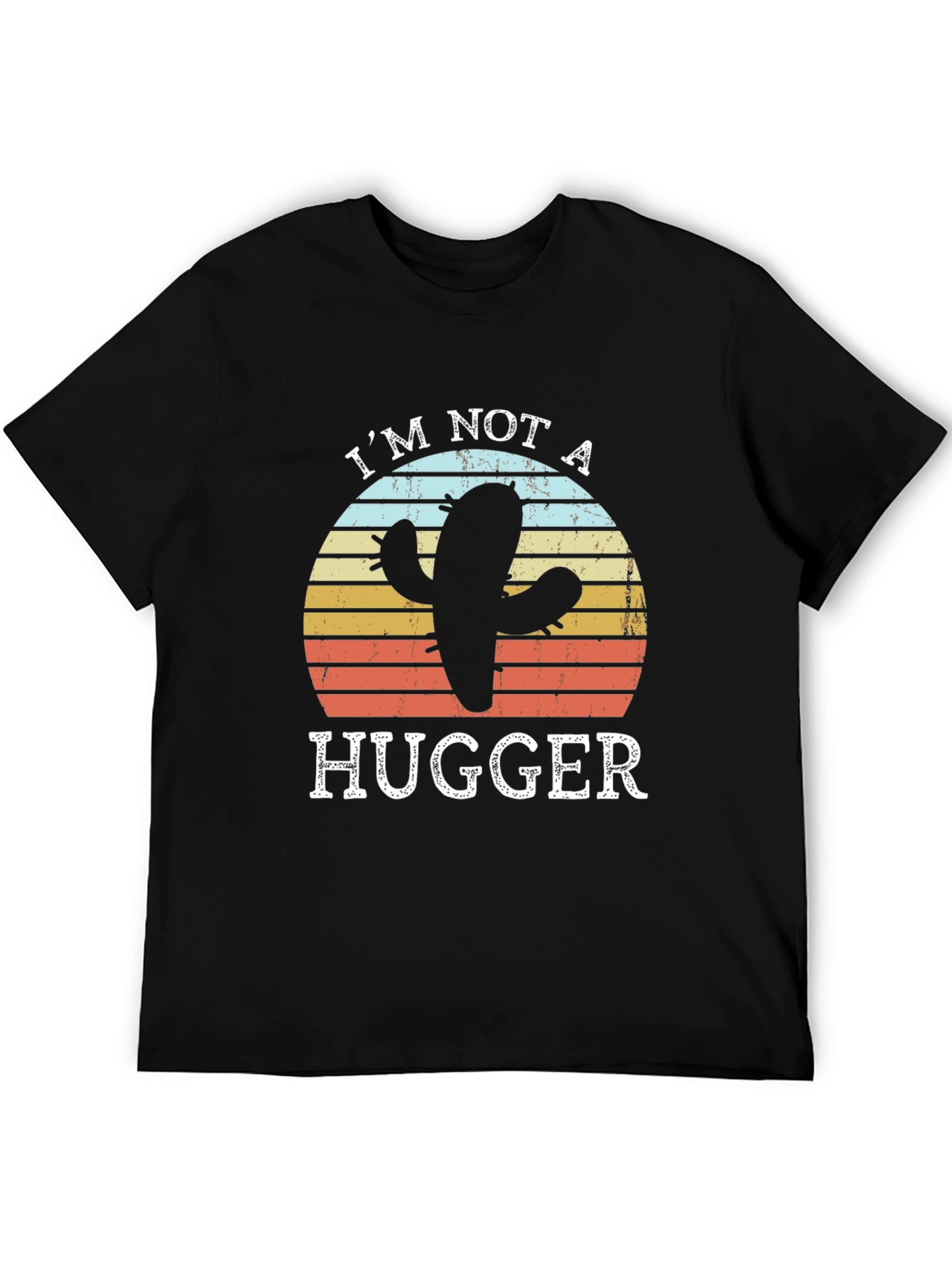 Im Not A Hugger Cactus Graphic T-Shirt