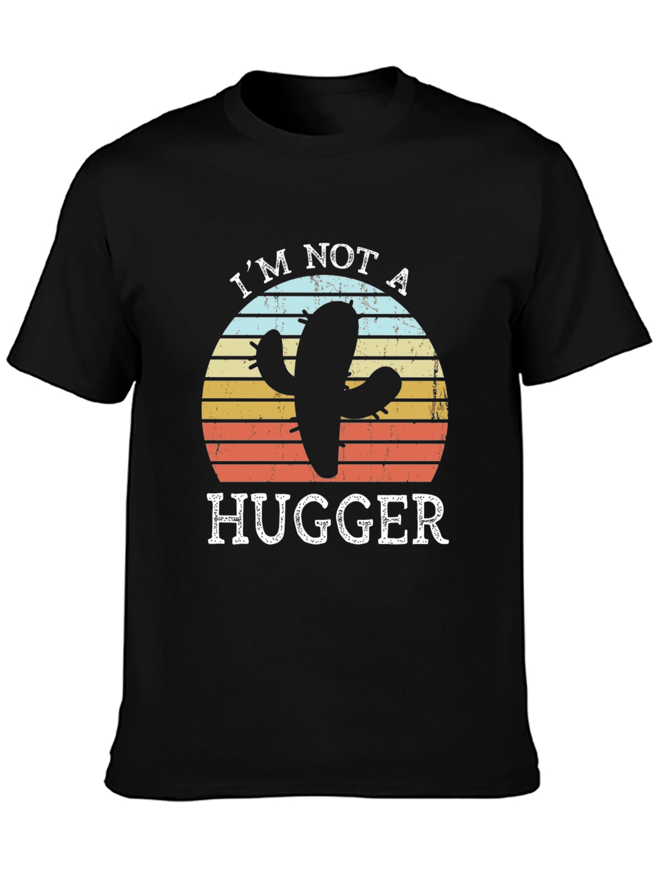 Im Not A Hugger Cactus Graphic T-Shirt